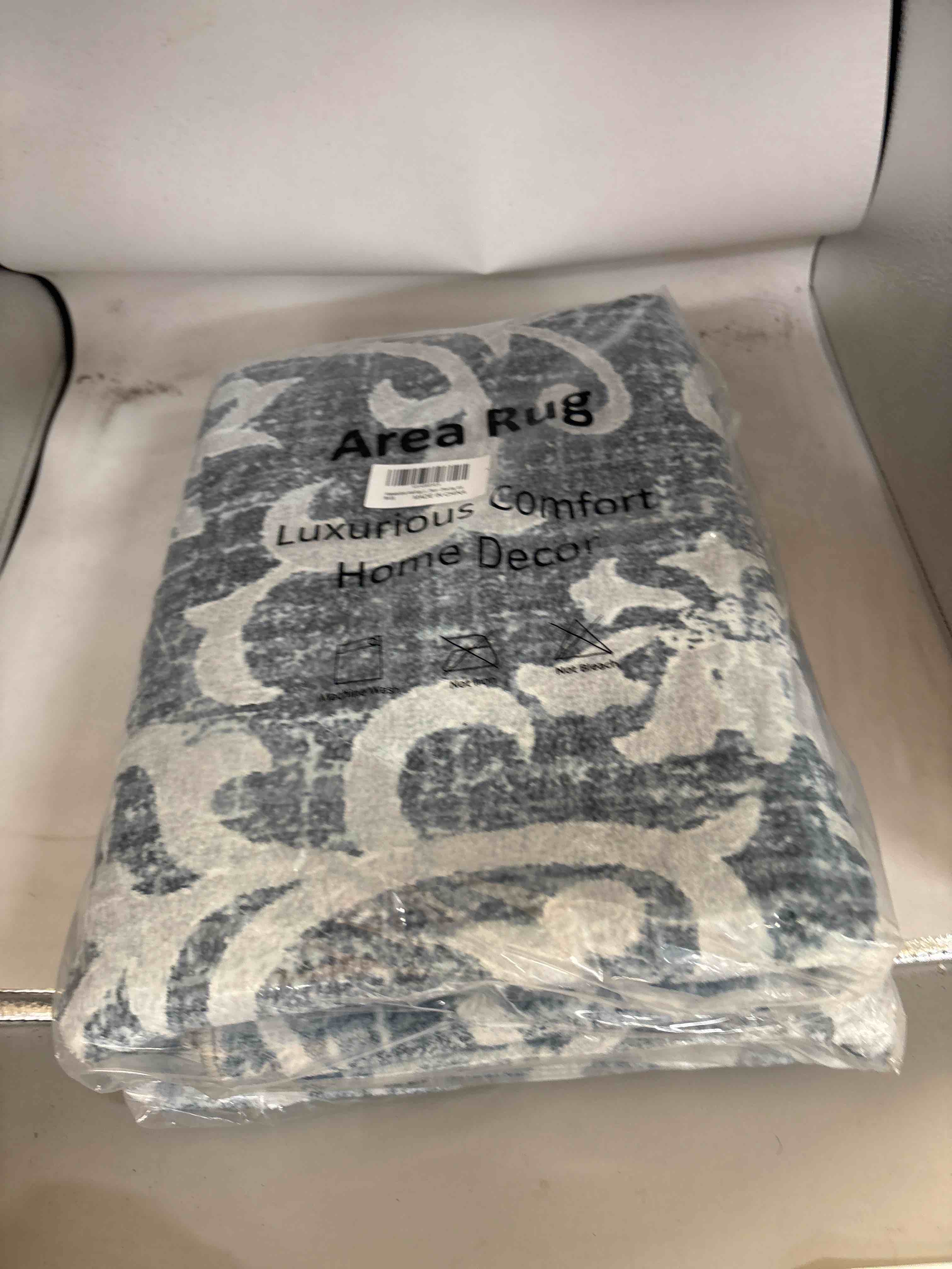 Washable Boho Area Rugs, Ultra Soft Non-Slip Vintage Rugs for Living Room, Low Pile Traditional Woven Rug Thin Indoor Carpets for Bedroom Laundry Room Foyer Decor - Olive Gray, 4'x6'