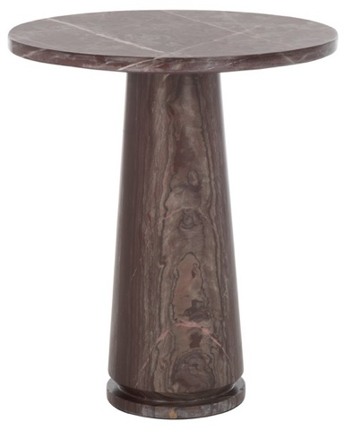 Valentia Tall Round Marble Accent Table