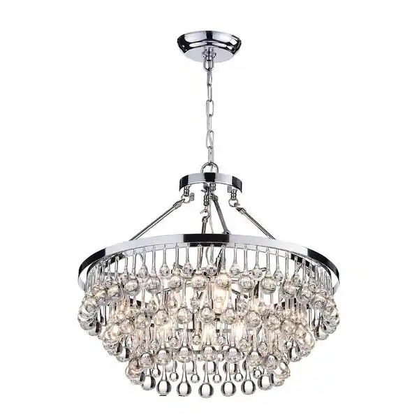 Silver Prchid Norse Glass Crystal 9-light chandelier 