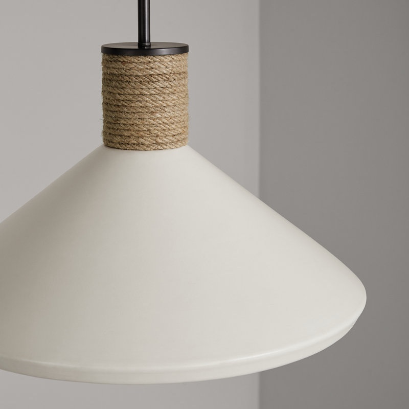 Gwenelle 1 - Light Dark Pewter/Brown Single Pendant
