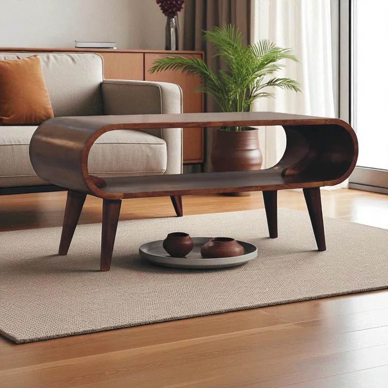 Solid Wood Coffee Table By George Oliver