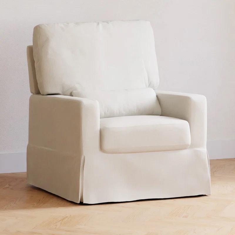 Crawford Upholstered Swivel Glider By Namesake