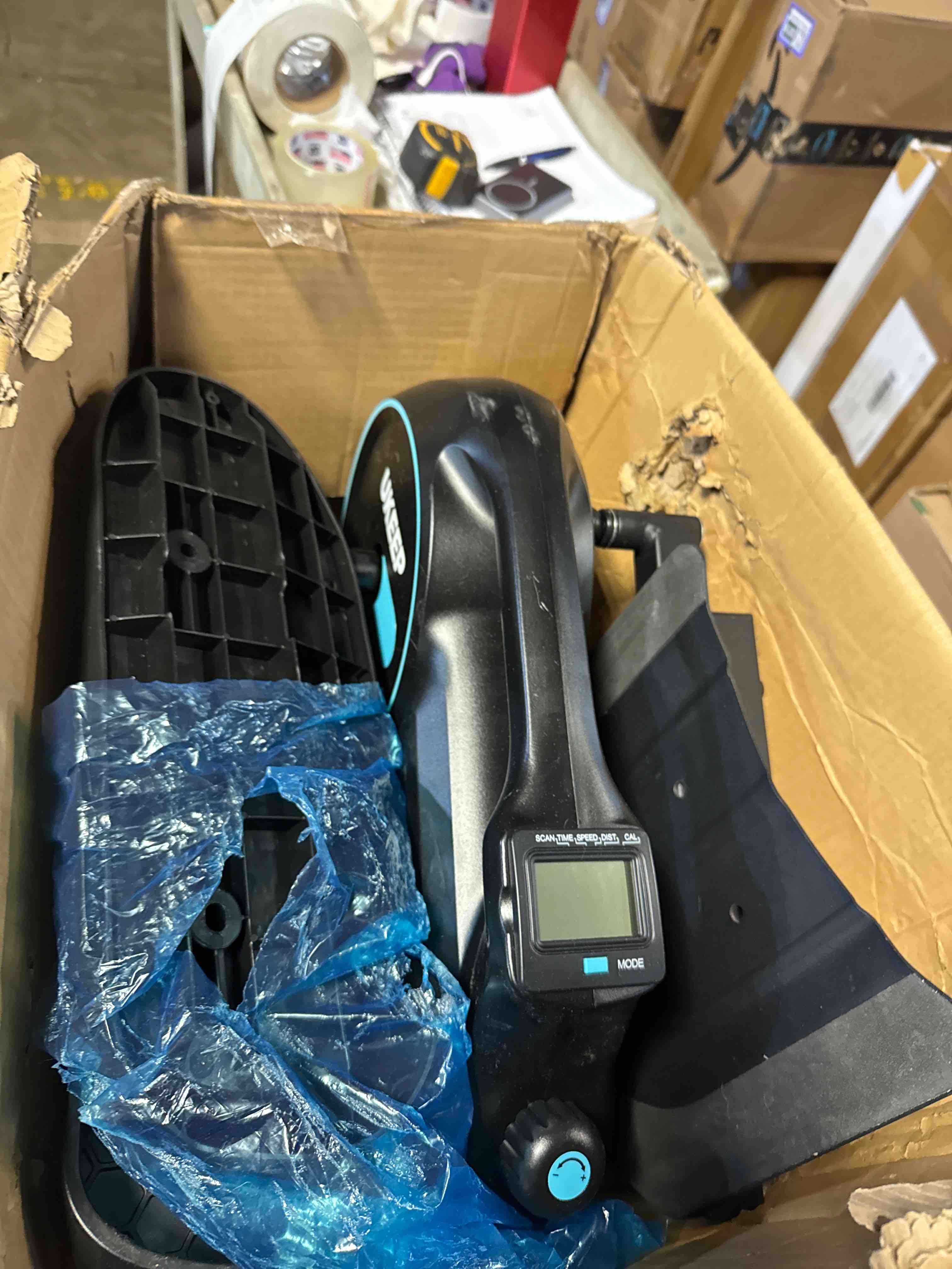 Condition photo showing Good Condition for Under Desk Elliptical, Manual Elliptical Exercise Machine, Quite Foot Pedal Exerciser, Mini Elliptical Machines for Home Use, Compact Foot &Leg Pedal Exerciser, Exerciser for Seniors, Max Load 300LBS