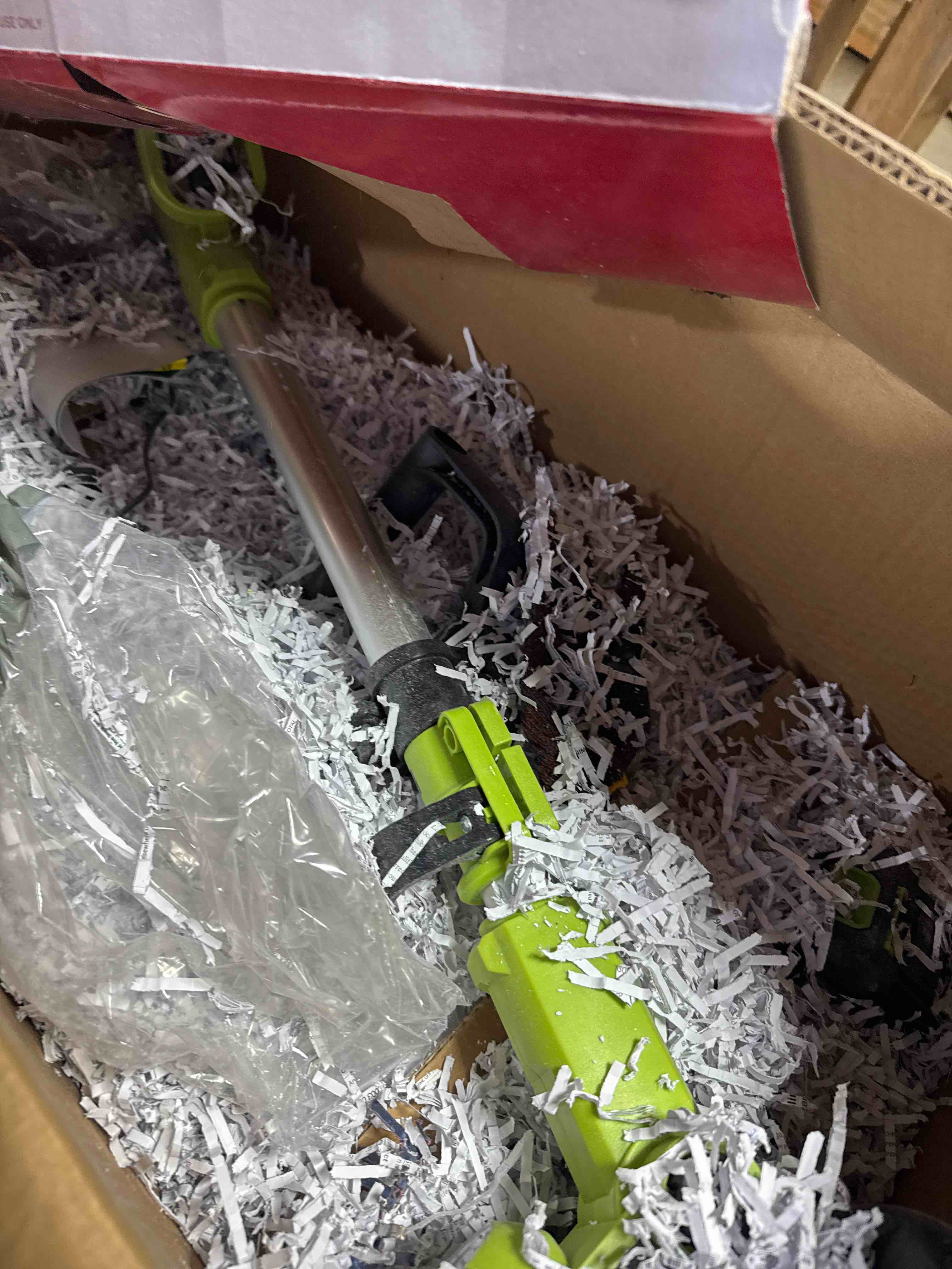 Condition photo showing Good Condition for 12 Inch String Trimmer Cordless, 21V Electric Weed Wacker with 2.0Ah Battery Powered, Auto Line Feed, 2 in 1 Trimmer and Lawn Edger with 4 Bonus Spools for Lawn, Garden, Yard