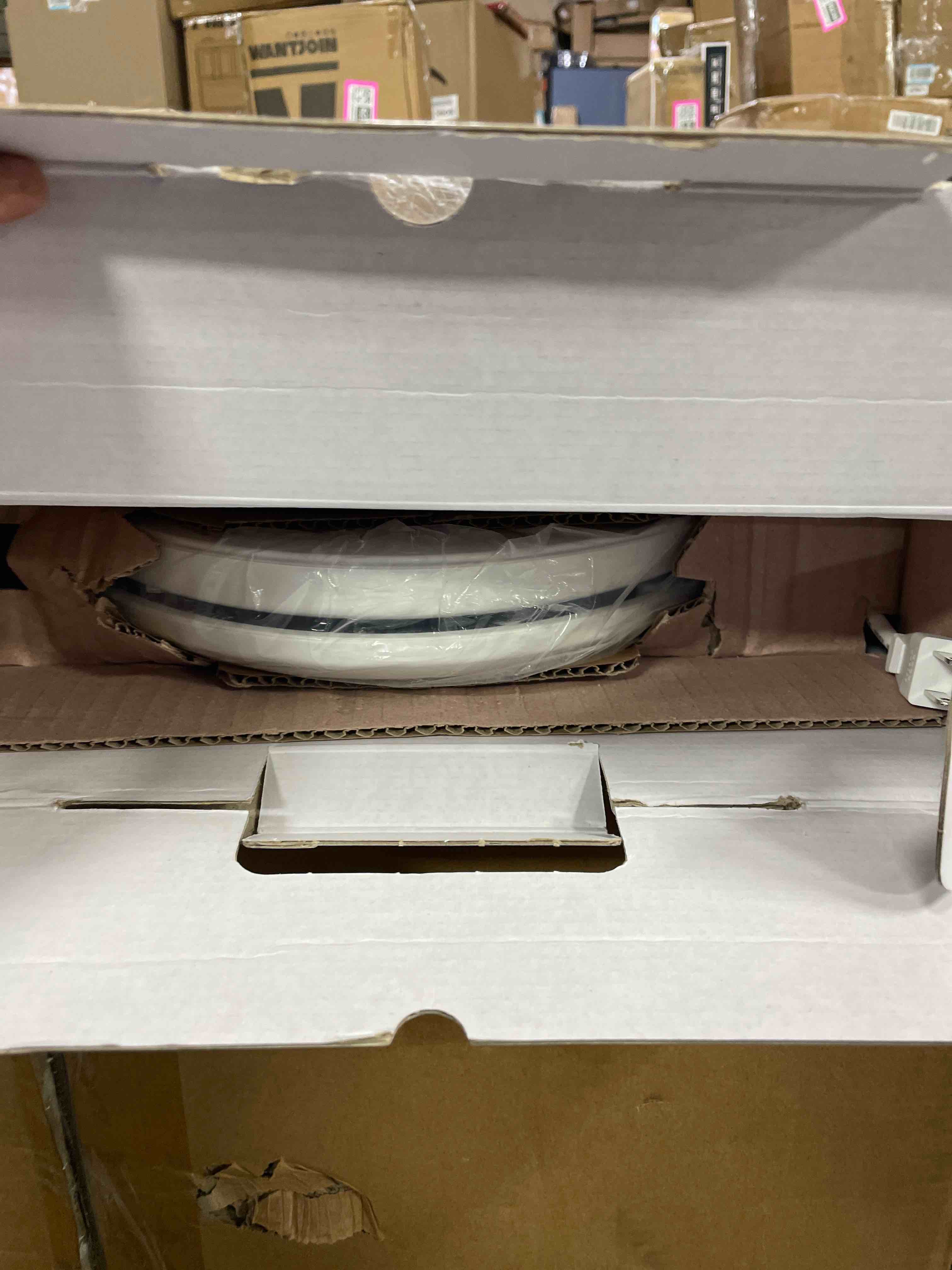 Condition photo showing New/Like New for Bemis Radiance Heated Night Light Toilet Seat, Slow Close Adjustable Fit Long Lasting Plastic Seat, Elongated, White