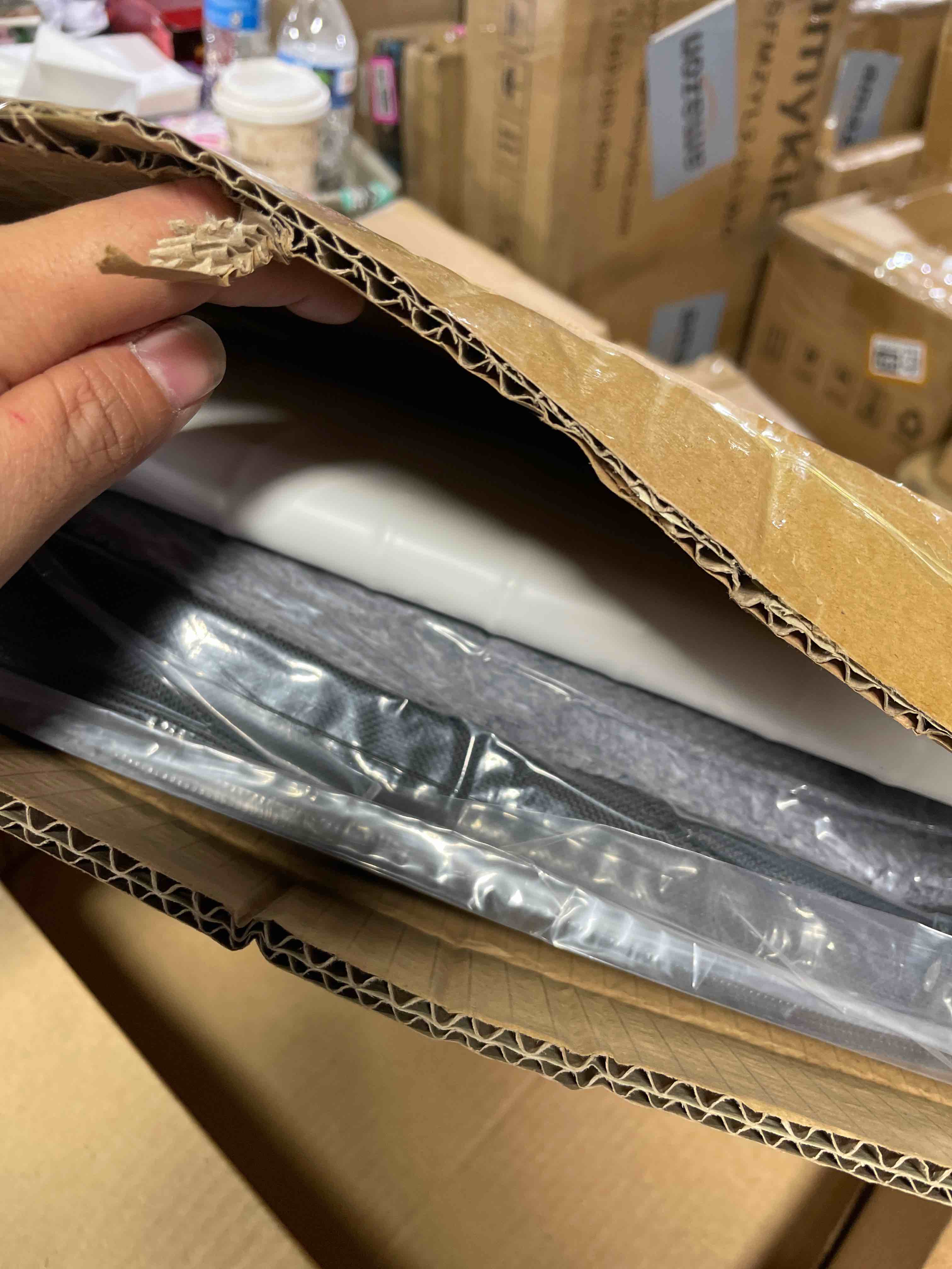 Condition photo showing New/Like New for Bestio Heated Dog Bed, 40×27 in Dog Heating Pad,Heated Pet Beds for Large Dogs with Nine-Level Smart Switch for Free Temperature Adjustment, Soft Fabric Cover Removable for Washing - Grey Gray 40"L x 2"W x 27"Th