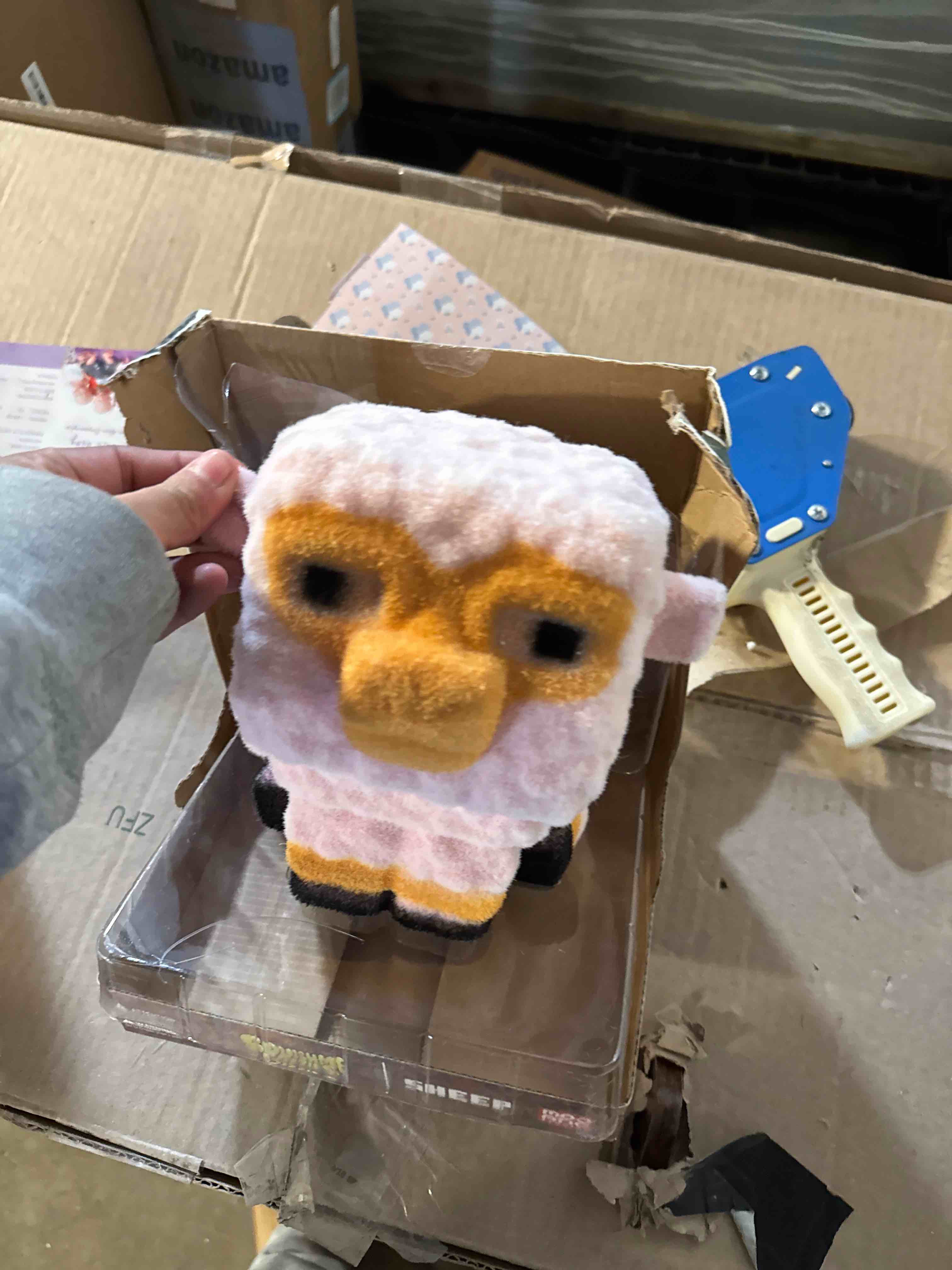Condition photo showing Good Condition for Minecraft Mighty Mega Squishme (Pink Sheep Cozie)