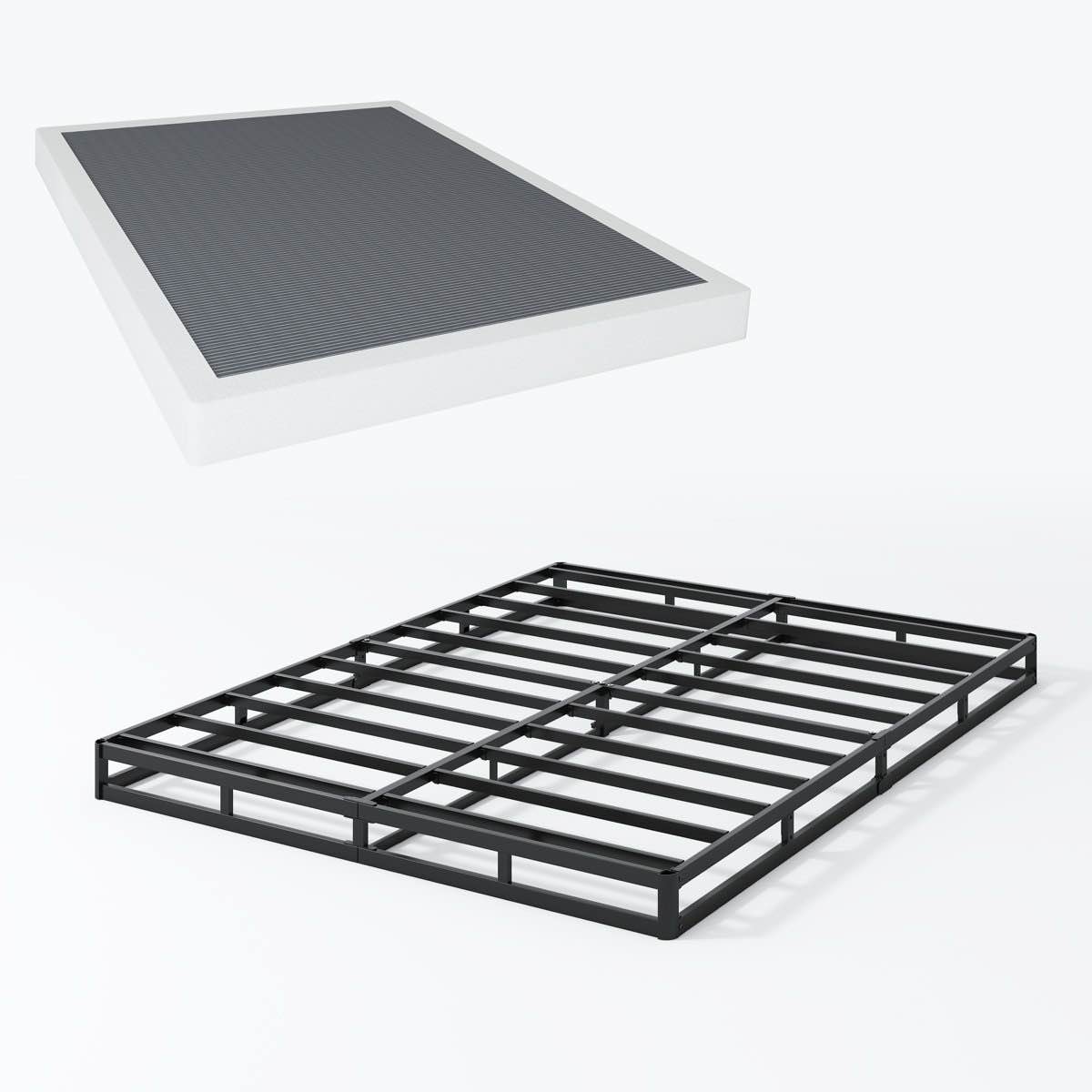 5 inch box spring low profile metal frame heavy duty easy assembly
