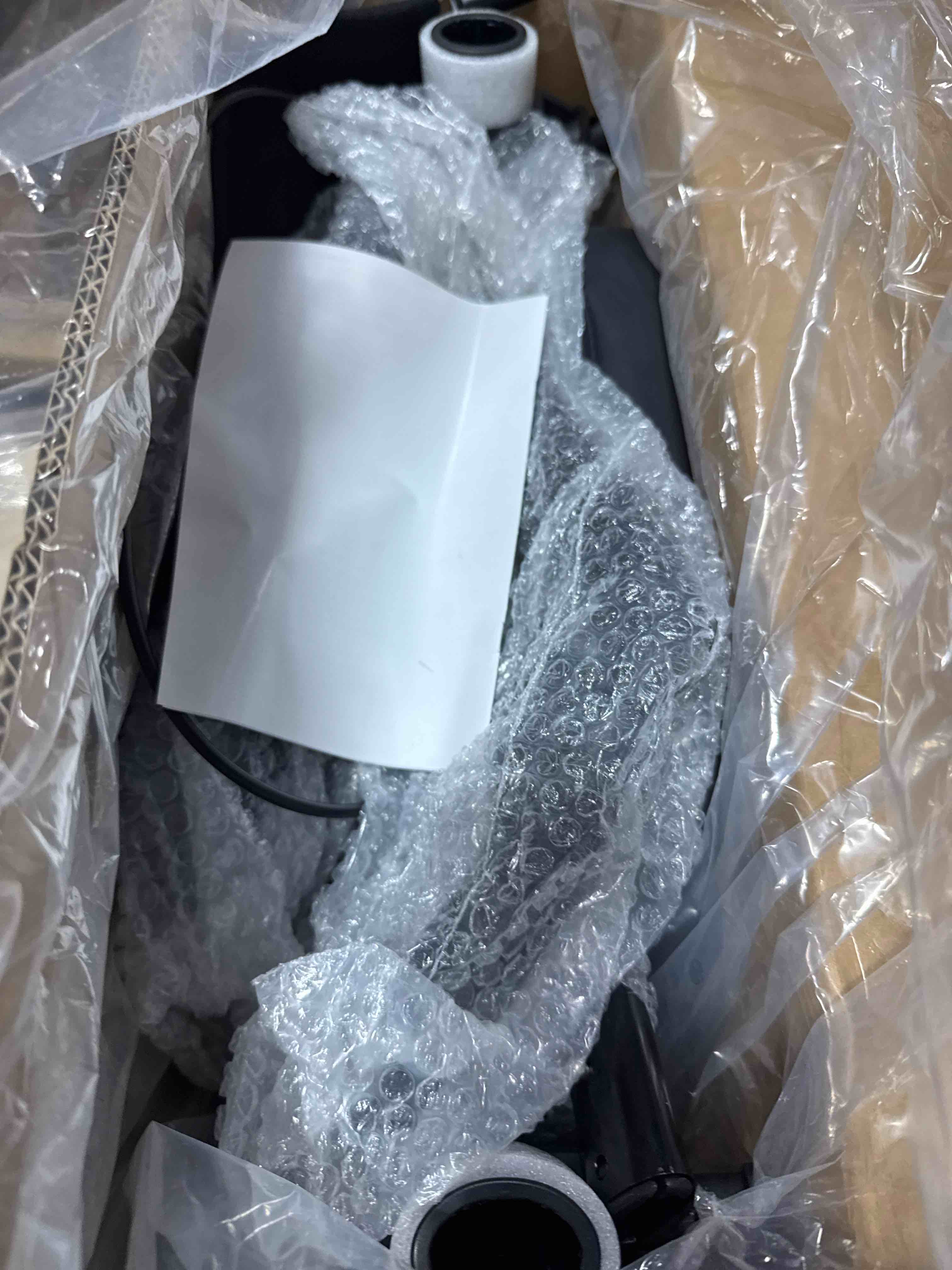 Condition photo showing New/Like New for Ambliss Rollator Walkers with Seat for Seniors, 8" Wheels, 300lb. Weight Capacity, All Terrain Lightweight Walkers for Seniors with Backrest, Height Adjustable Foldable Walker, Blue Dark Blue