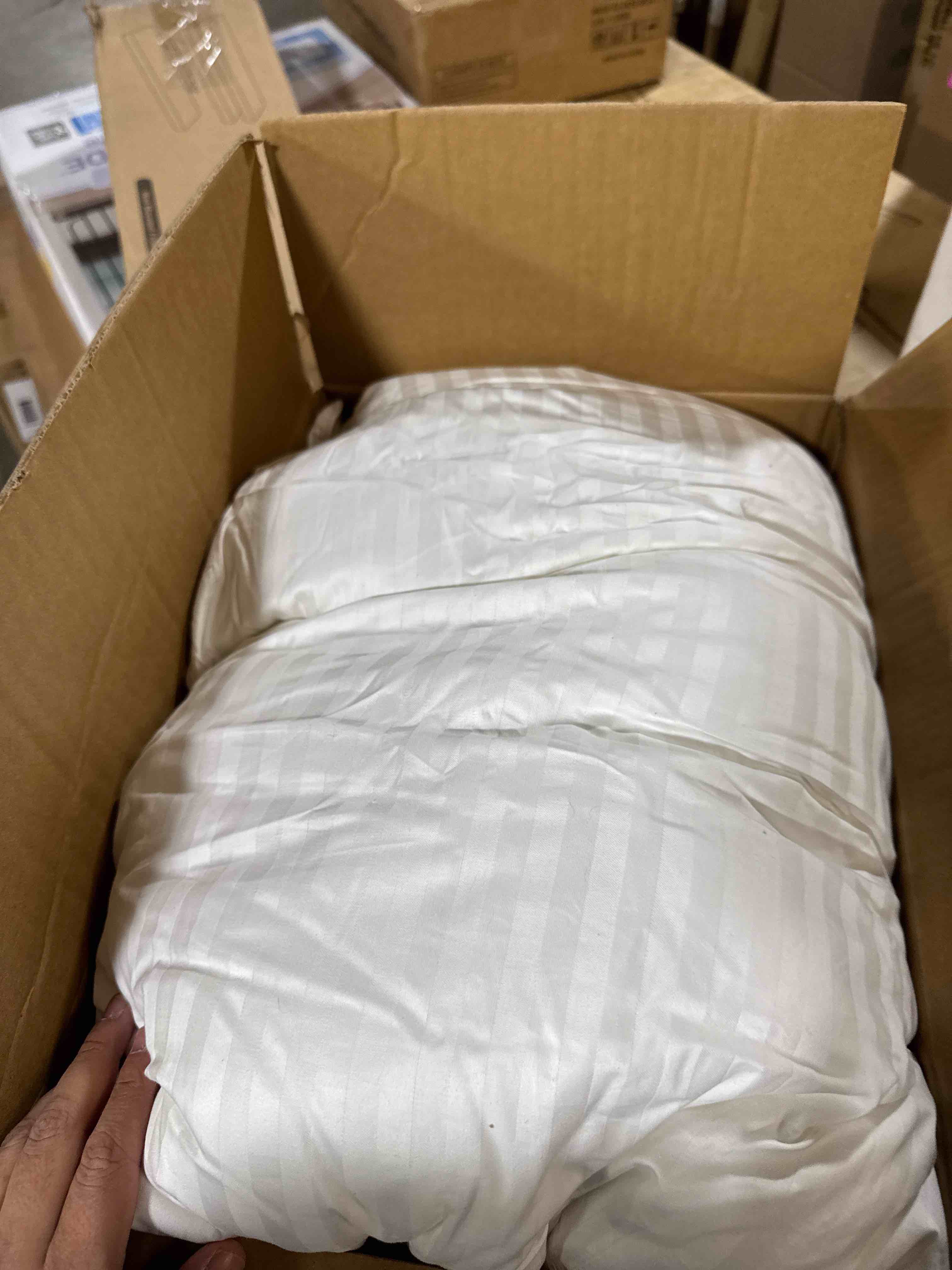 Condition photo showing Good Condition for Beckham Hotel Collection Bed Pillows Standard/Queen Size Set of 2 - Original Soft Down Alternative Pillow for Sleeping - Soft Support for Back, Stomach or Side Sleepers Queen / Standard White ( ONLY ONE )