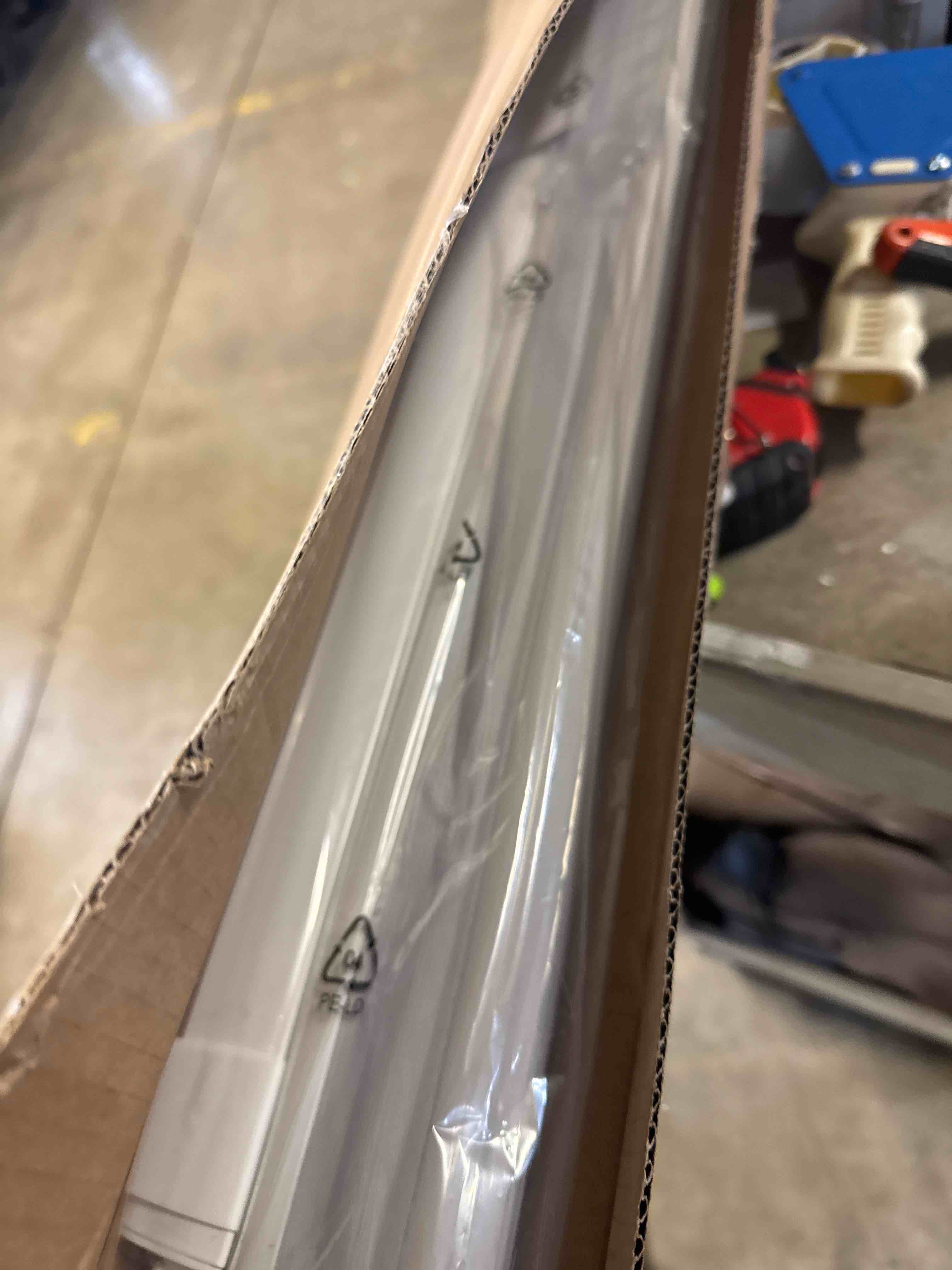 Condition photo showing New/Like New for LazBlinds No Tools No Drill Cordless Cellular Shades, Top Down Bottom Up (TDBU) Honeycomb Shades for Home, Blackout Light Blocking Thermal Insulation Blinds for Windows, 35" W x 48" H, White Blackout - White 35" W x 48" H