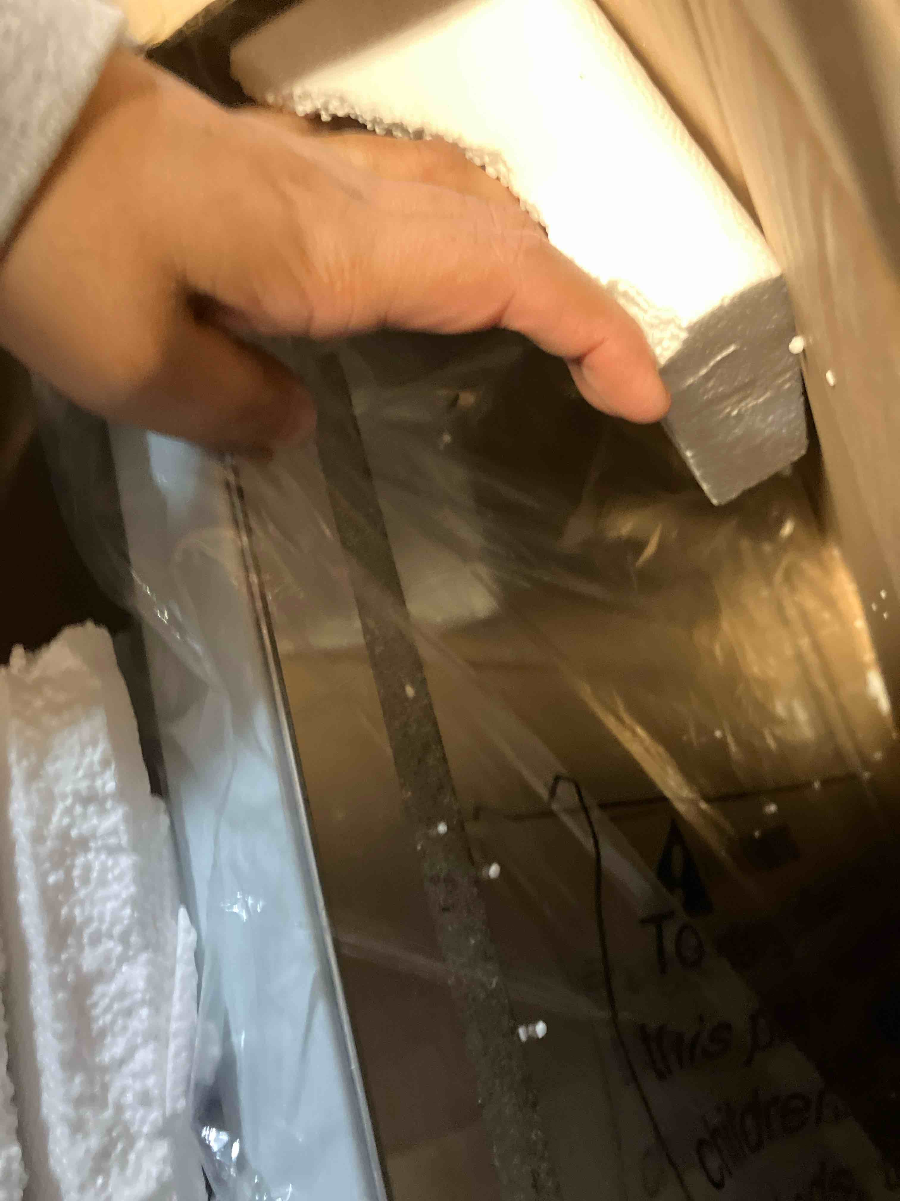 Condition photo showing Good Condition for Fenair Vanity Mirror with Lights 22.8’ * 18.1’ Diamond Light Strip Makeup Mirror with Tempered Glass, 3 Color Modes Light up Mirror with USB Charging Port, 10X Magnification and Smart Touch, White 18"L x 23"W