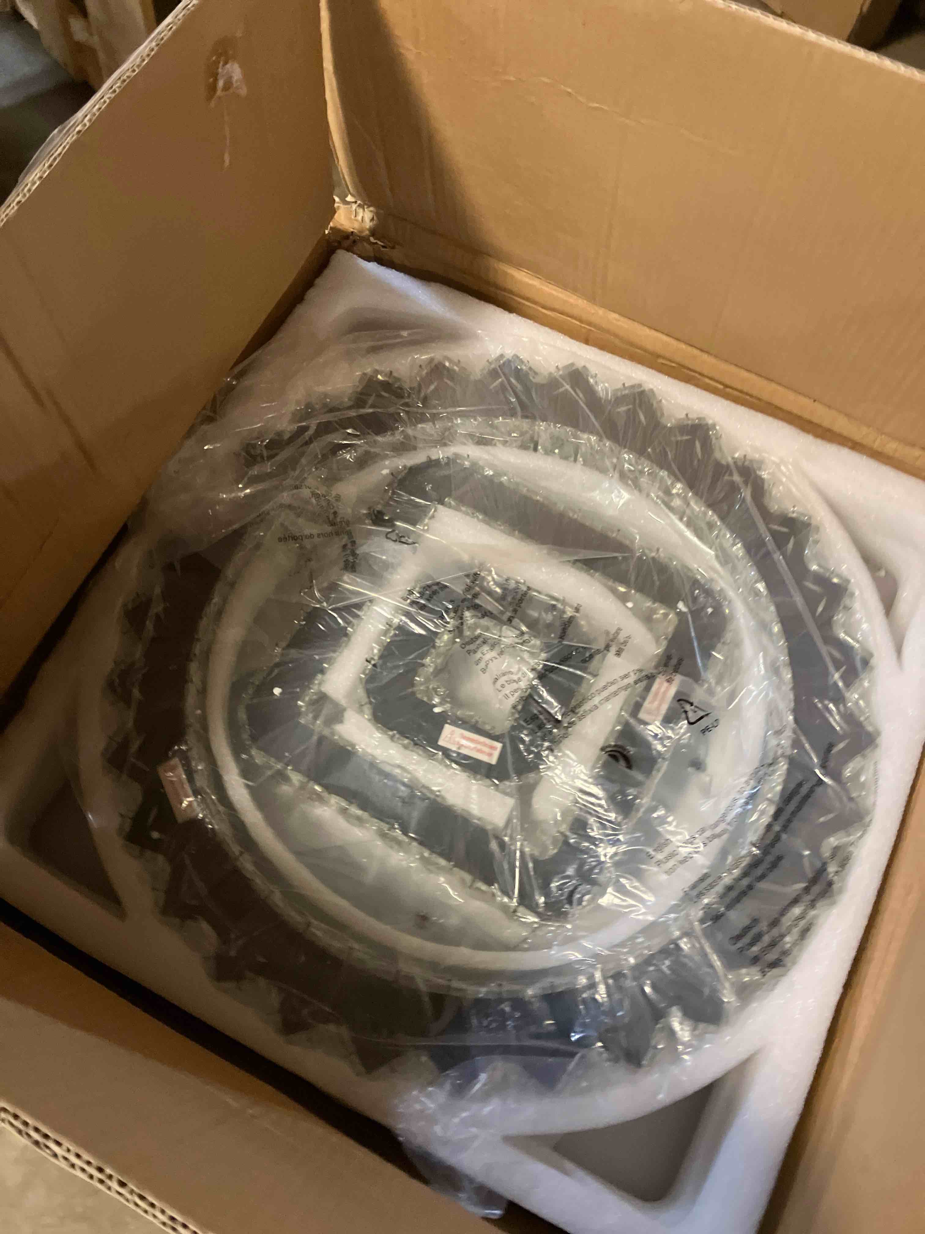 Condition photo showing Good Condition for 42 Inches Ceiling Fan with Lights Remote Control Dimmable Crystal Fandelier Chandelier Fan Retractable Blades Ceiling Fans with Lights for Bedroom Dining Room Kitchen Living Room Chrome