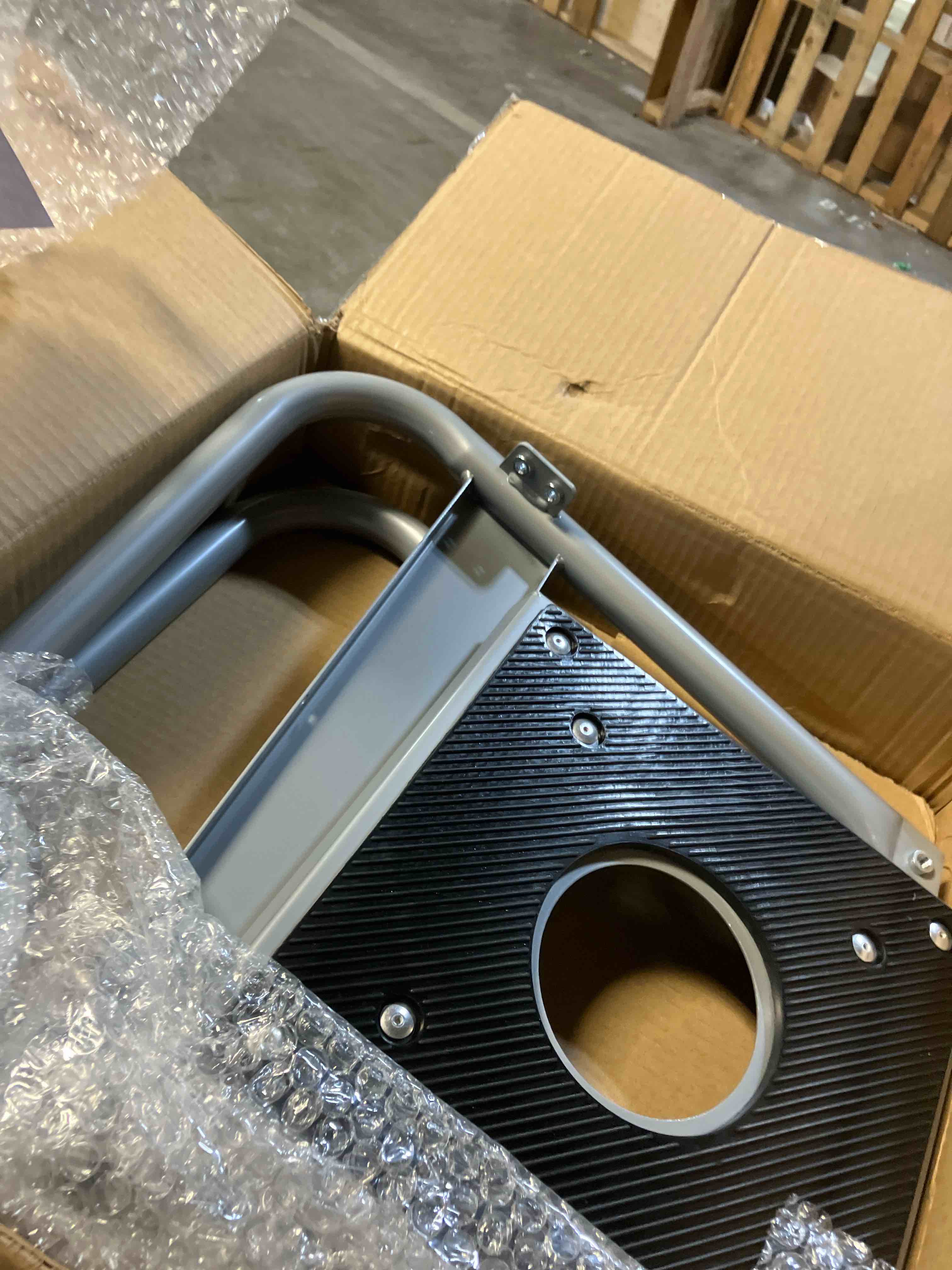 Condition photo showing Good Condition for Motorcycle Stand Lift Dirt Bike Stand, Universal Panel Dirtbike Stand Jack Fit for Yamaha, for Honda and Suitable for Kawasaki, 1000LBS Capacity Removable Maintenance Motocross Stand Silver