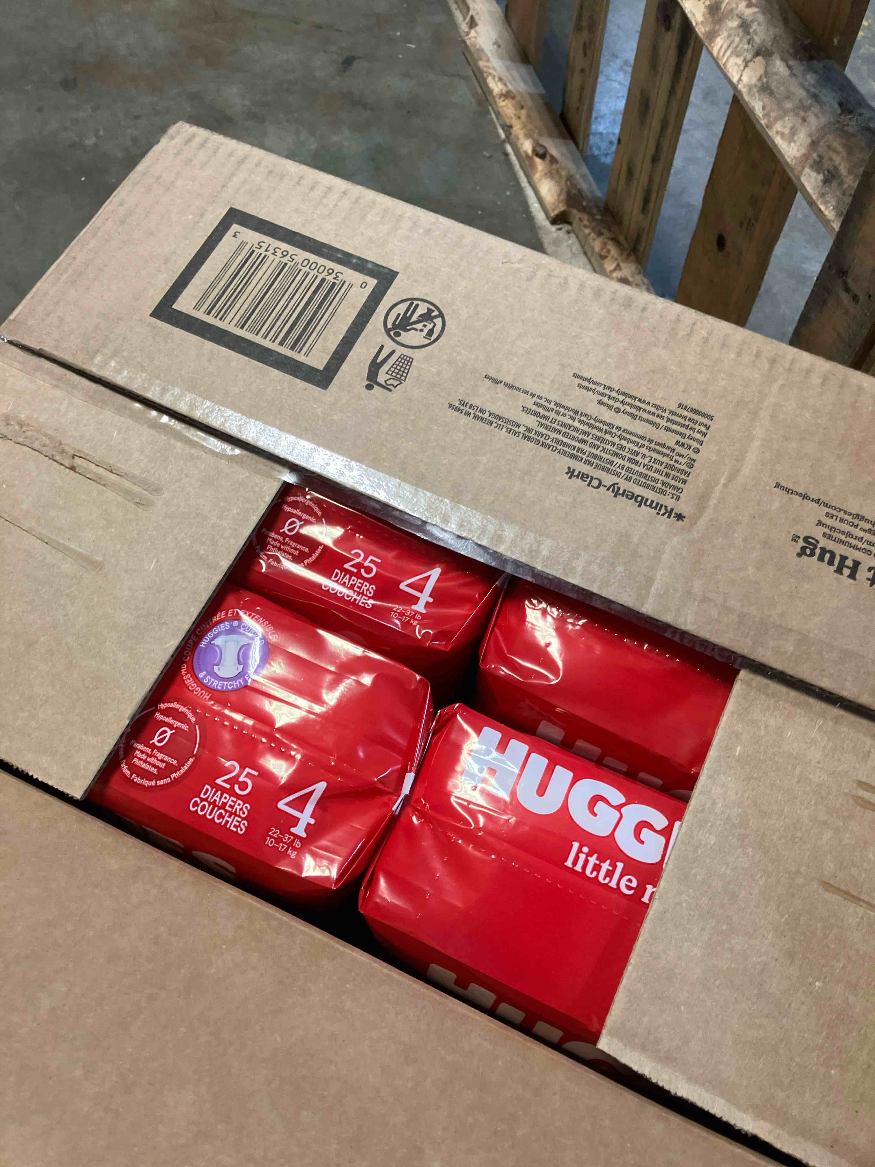 Condition photo showing New/Like New for Huggies Little Movers Disposable Diapers - Econ+ Pack - Size 4 - 150ct