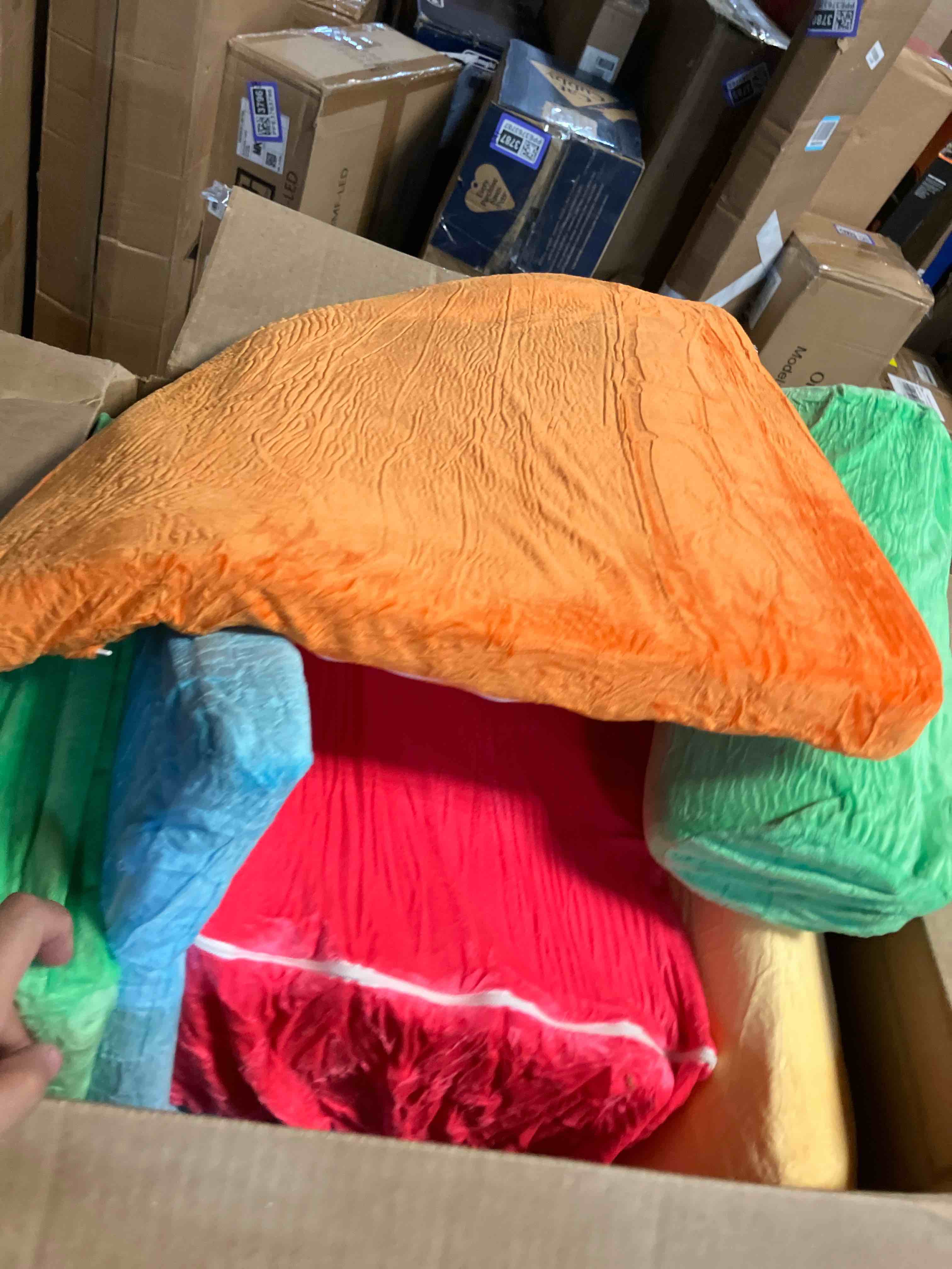 Condition photo showing Good Condition for 8 Piece Toddler Climbing Blocks?Soft Play Climbing Toys Indoor for Toddlers Ideal Crawling and Exploration Play Set for Baby Gym/Toddler Playground (Rainbow Color, 6pcs)