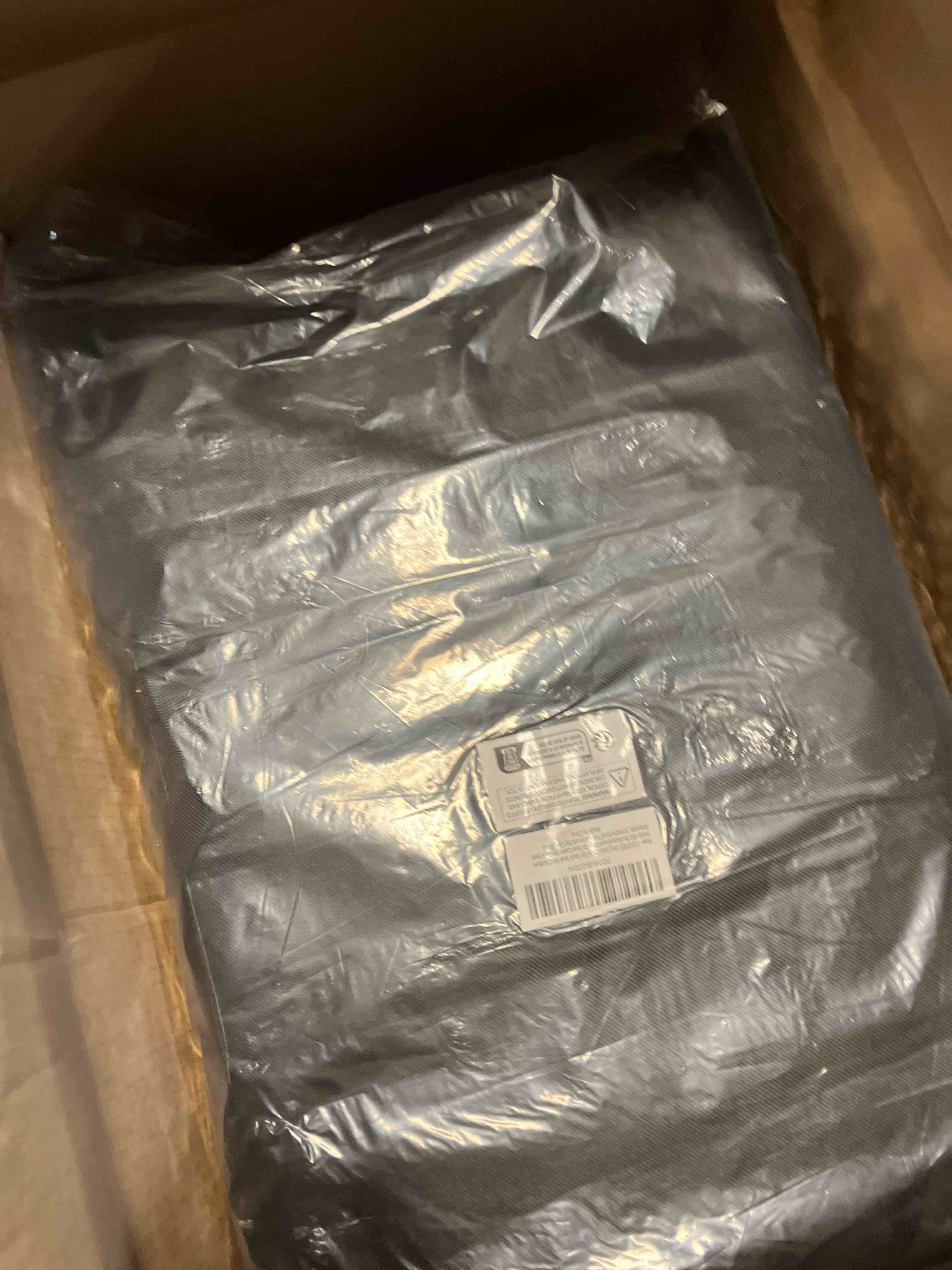 Condition photo showing New/Like New for Dog Seat Cover for Back Seat Hard Bottom,Holds 500 lbs,Waterproof Dog Car Seat Cover for Back Seat Extender,Scratch-Proof Pet Hammock for Car,SUV,Truck - with Mesh Window & Storage,Black For Cars/ Mid-Size SUV/ Small Truck Black Orange