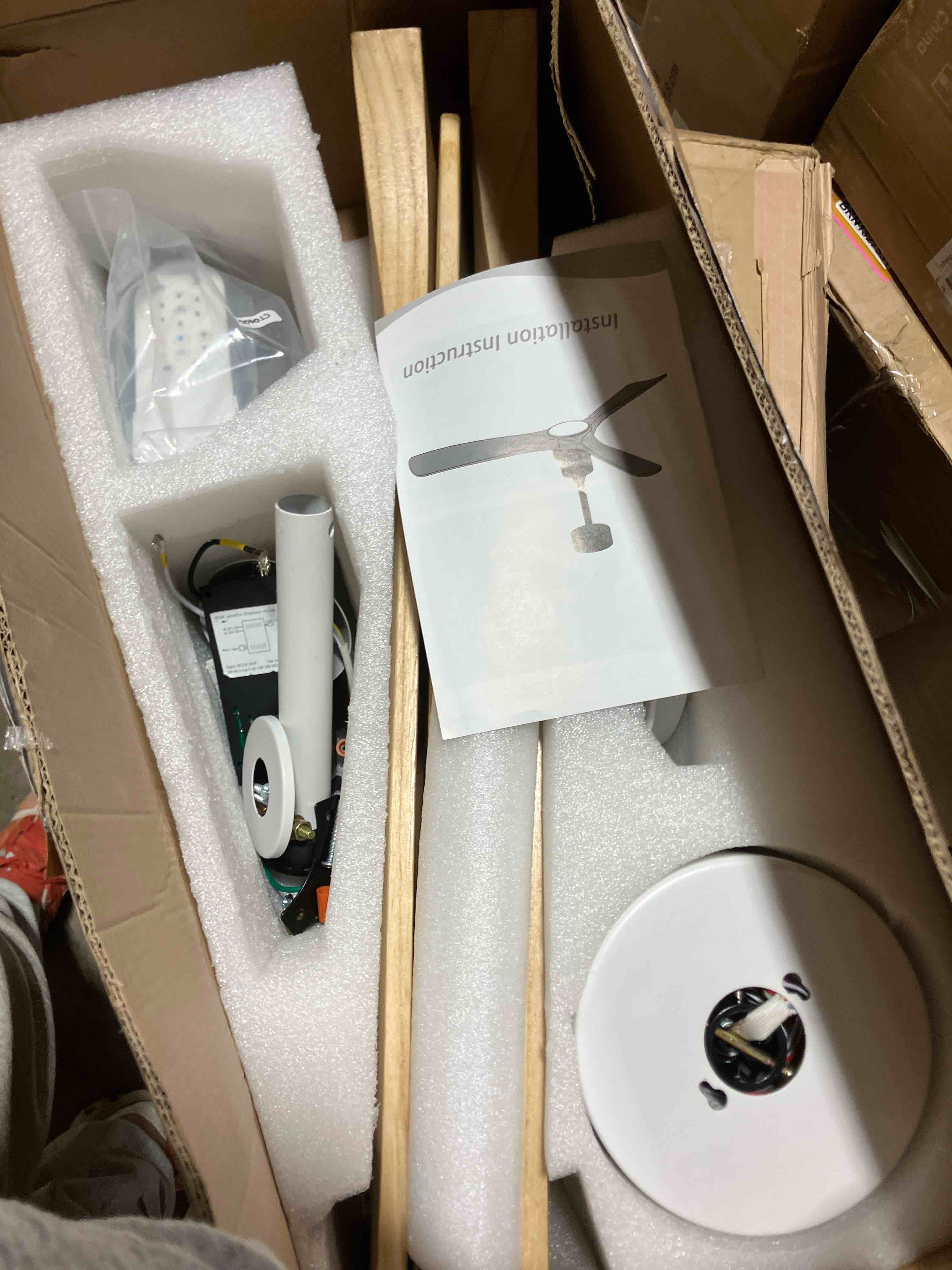 Condition photo showing Good Condition for Karlena 52” Ceiling Fan with LED Lights and Remote Control 