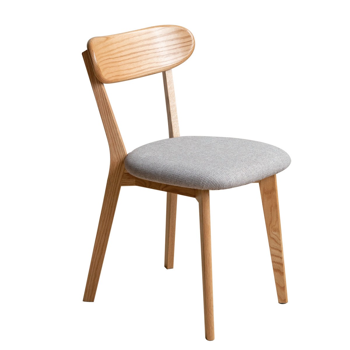 Condition photo showing New/Like New for Upholstered Solid Oak Chair With Removable Cover (Set of 4)