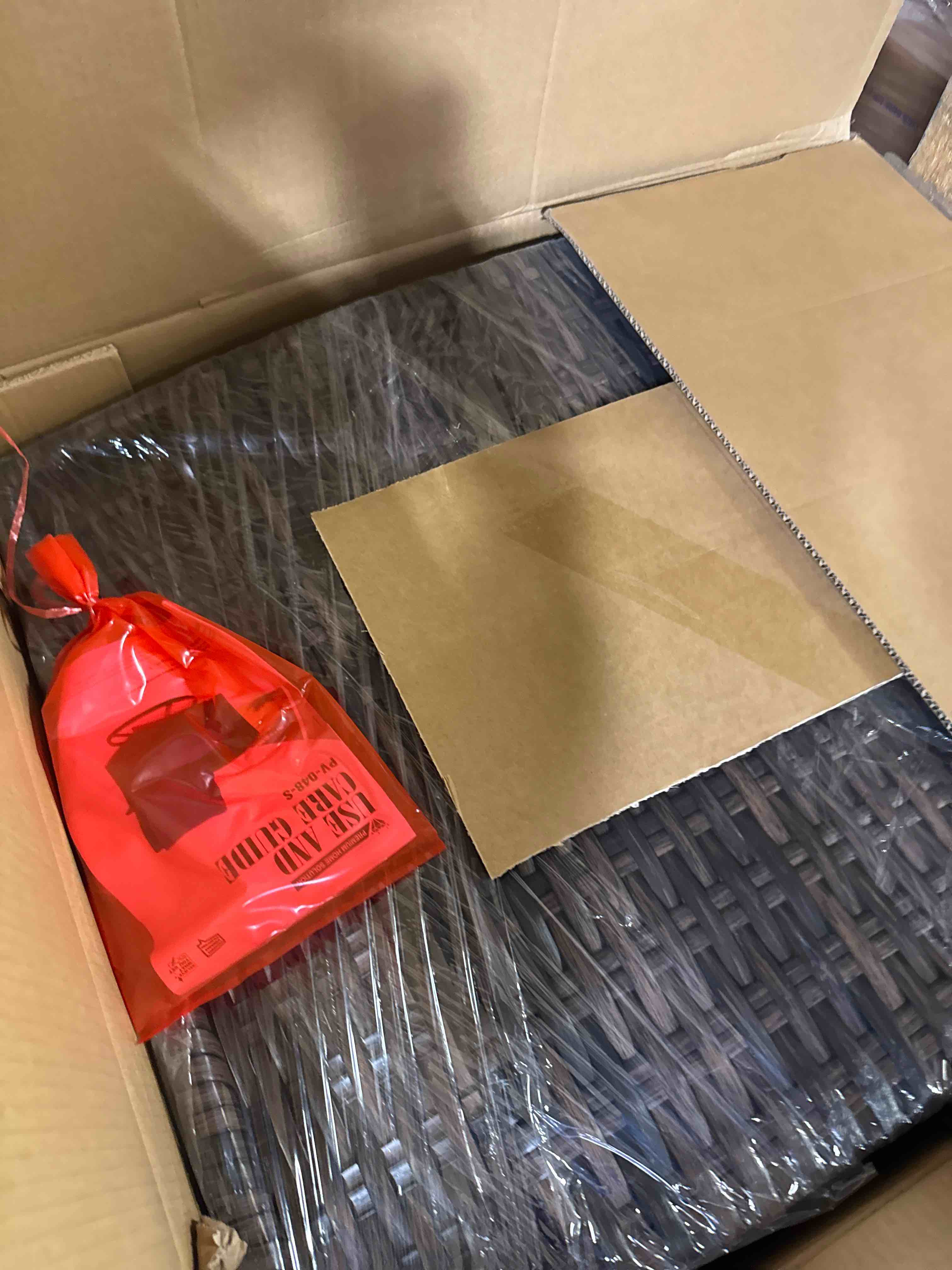 Condition photo showing New/Like New for Swivel Chair with Woven Rattan Armrest