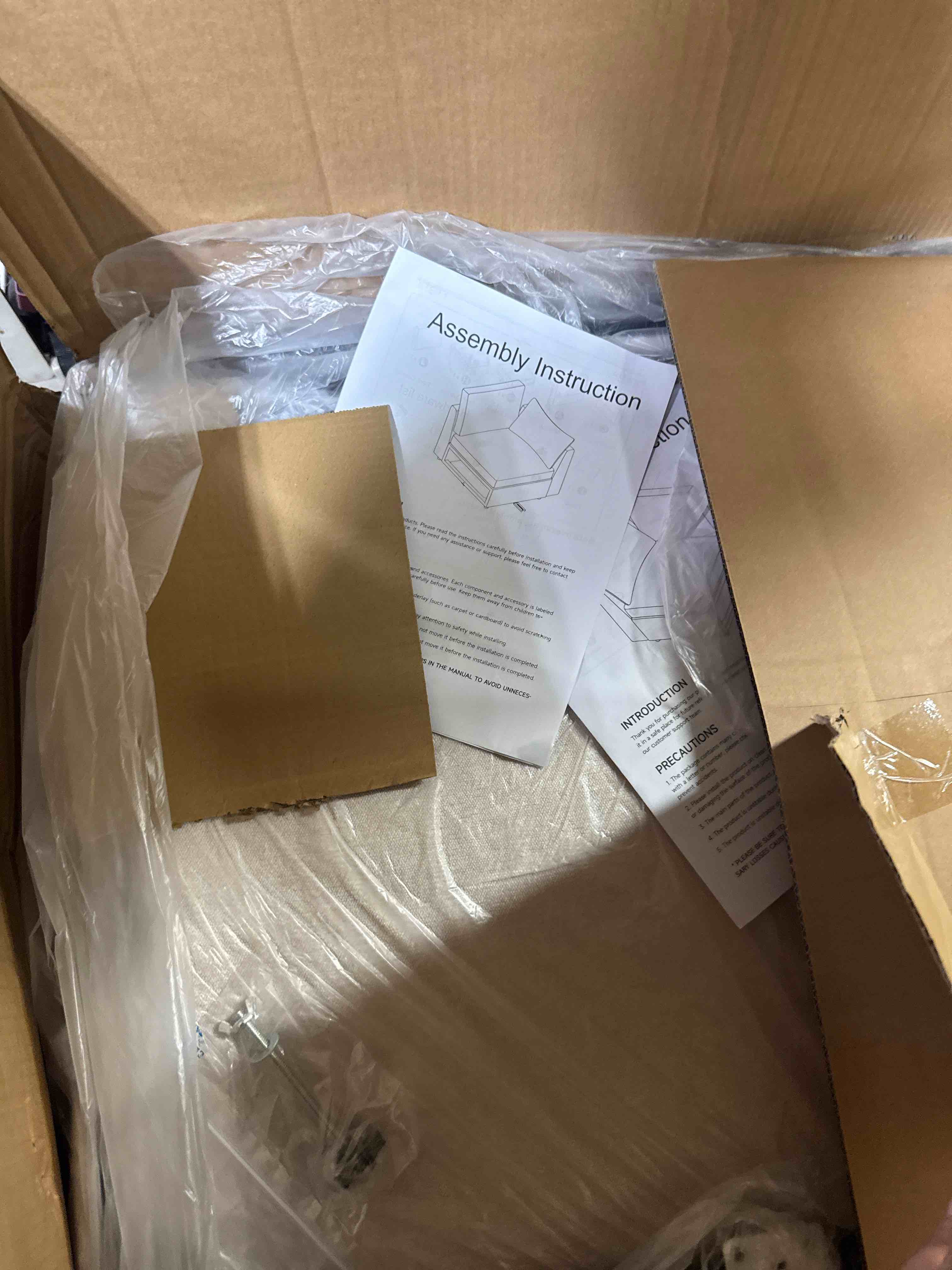 Condition photo showing Good Condition for Miller 7- Piece Upholstered U-Shaped Sectional Sofa ( Incomplete CORNER CHAIR ONLY)