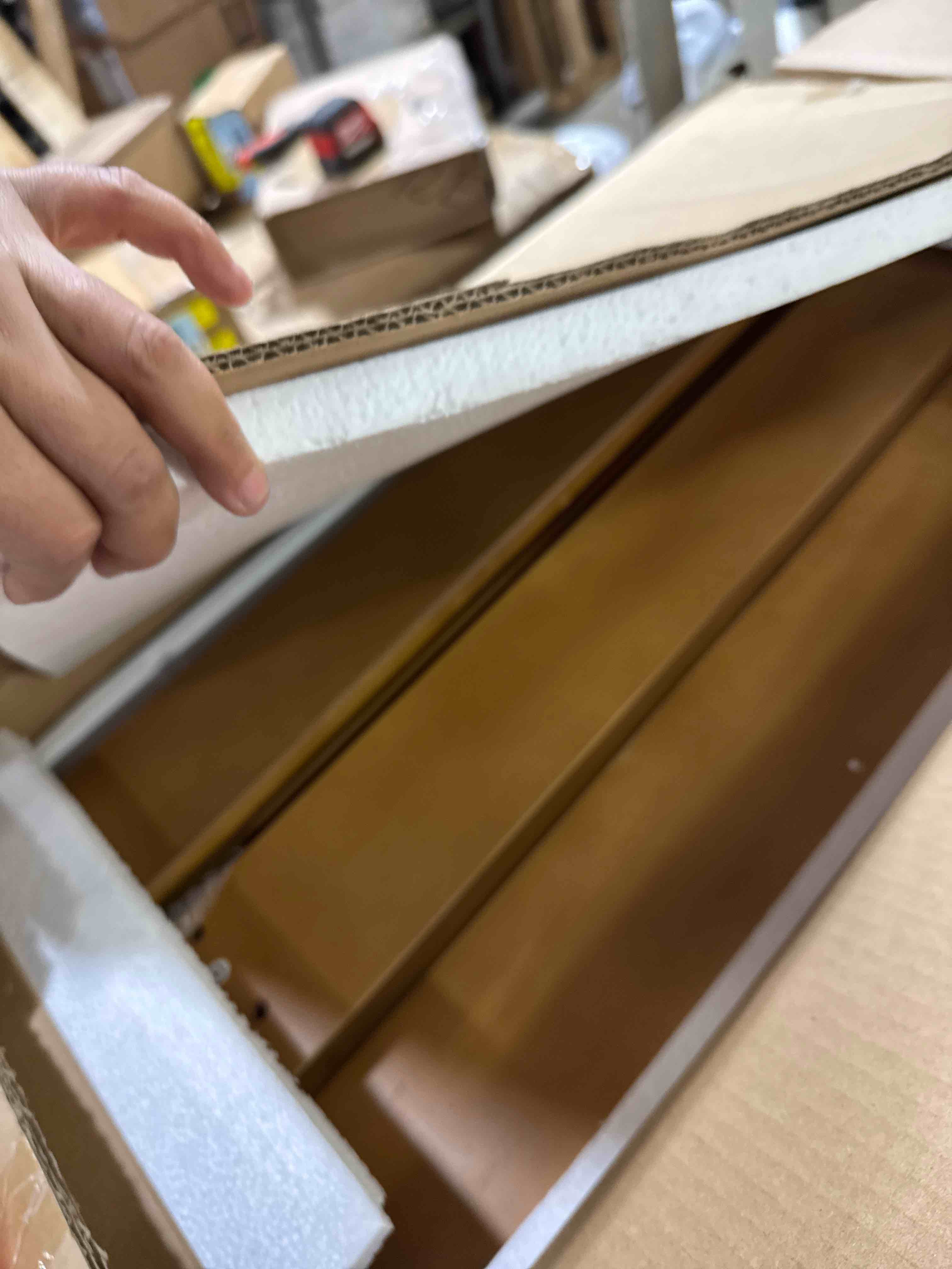 Condition photo showing New/Like New for Solid Wood Adjustable Outdoor Chaise Lounge with 6-Position Adjustable Backrest