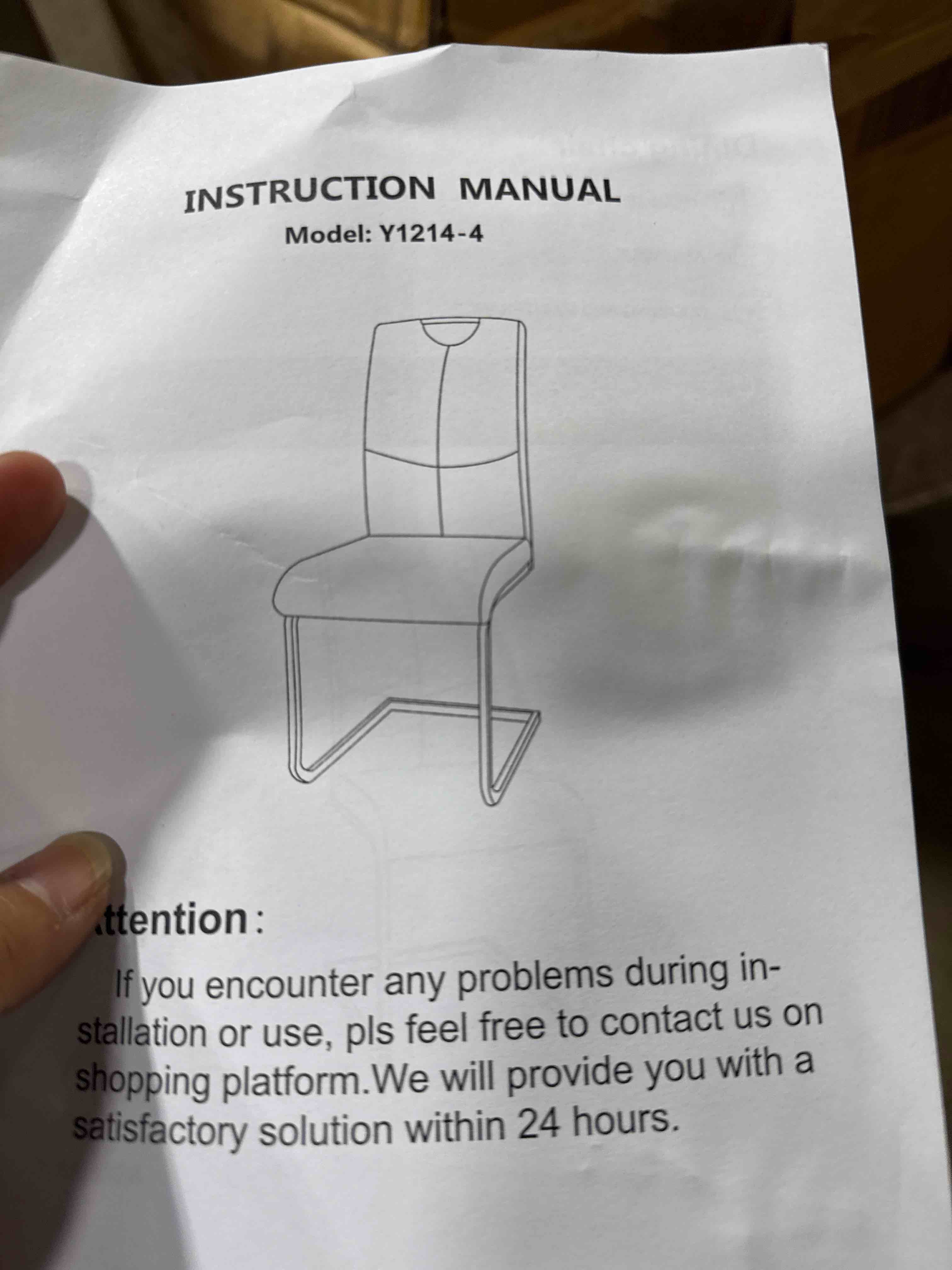 Condition photo showing New/Like New for Modern style glass dining table, elegant transparent design, sturdy stainless steel base, Beige dining chairs set, electroplated chair legs, suitable for dining room and kitchen (set of 2)