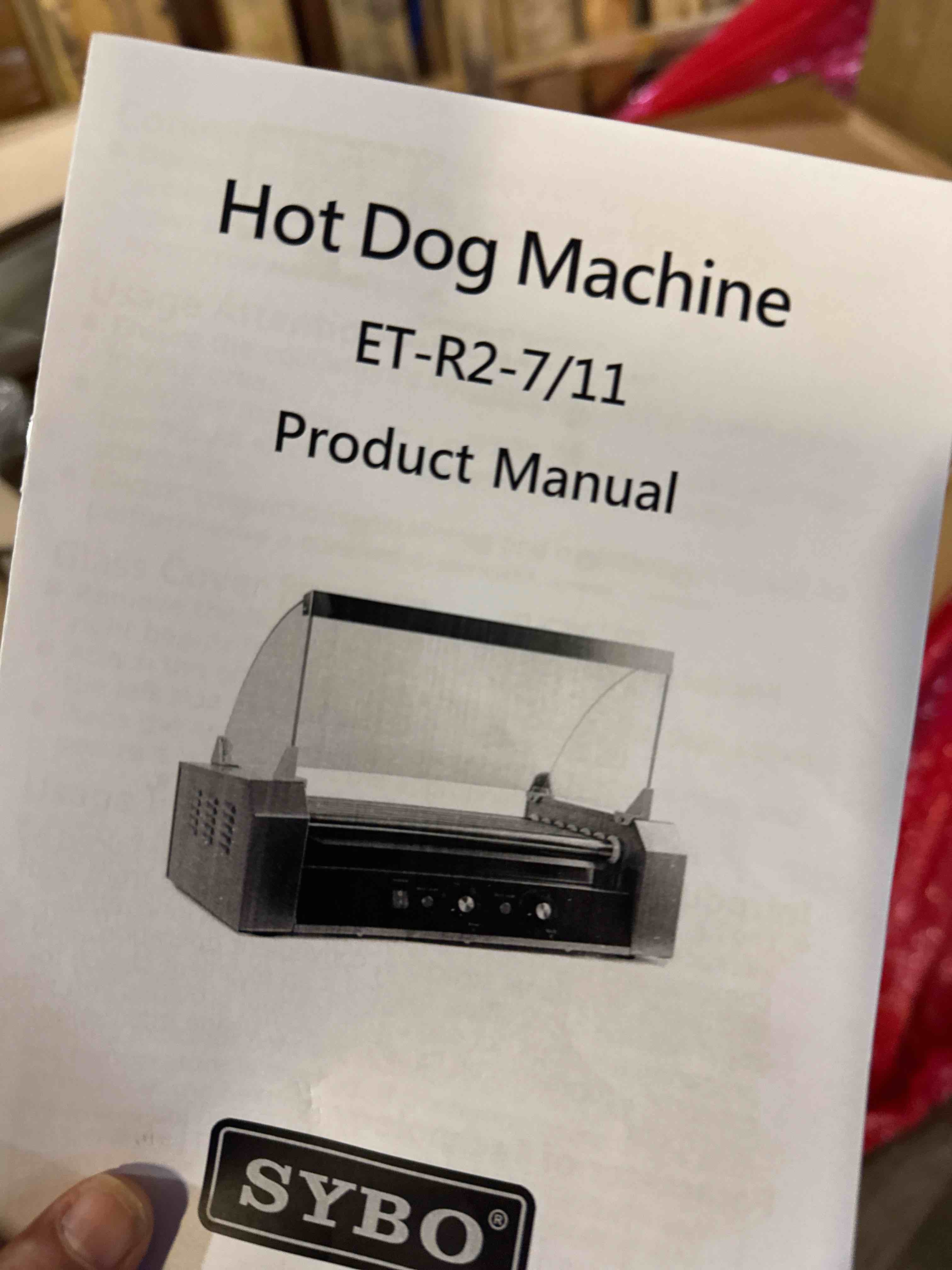 Condition photo showing Good Condition for sybo hot dog roller - 18 capacity, non-stick stainless steel rollers, detachable glass cover, 1000-watts, etl certified