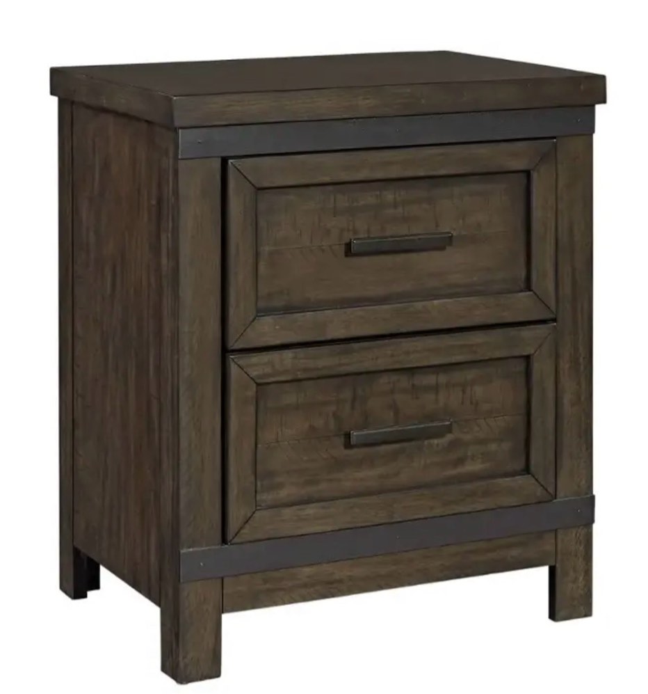 759-Br60 Liberty Furniture Thornwood Hills 2 Drawer Night Stand