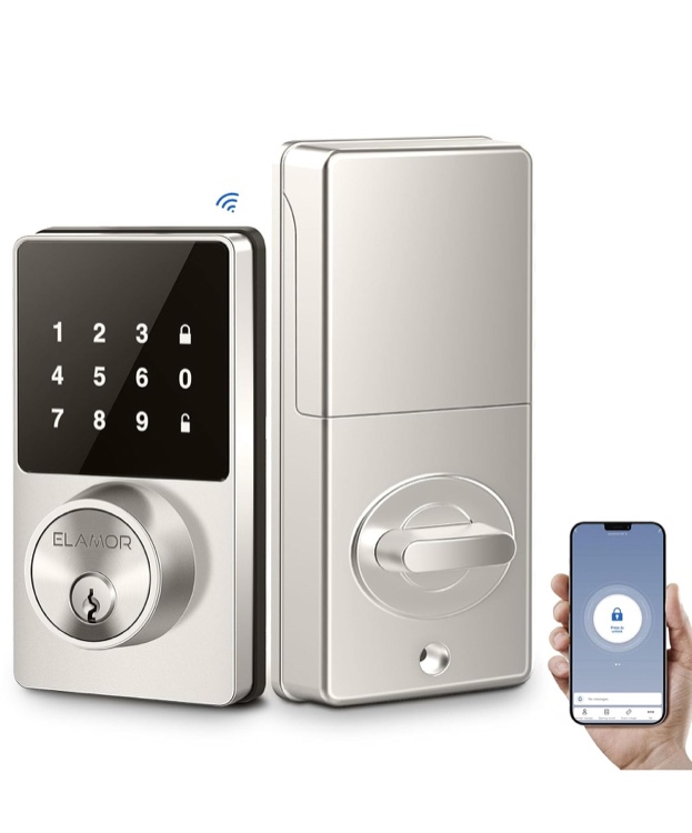 Elamor Intelligent Door Lock, Model M22. Read.
