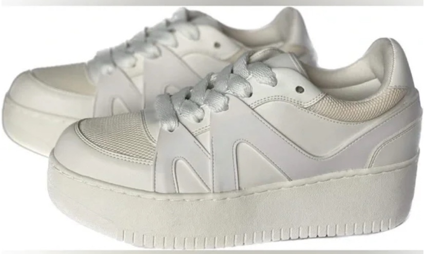 Jessica Simpson White Aurlica Platform Sneakers
