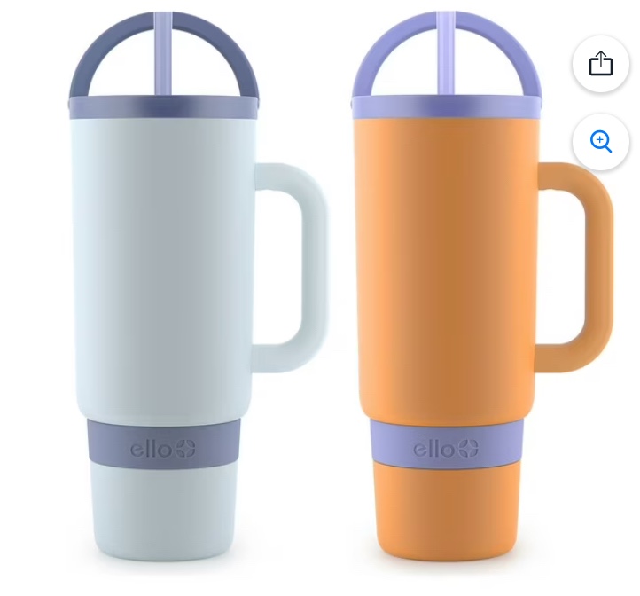 Ello Port 40-oz. Stainless Steel Tumbler with Handle, 2-Pack