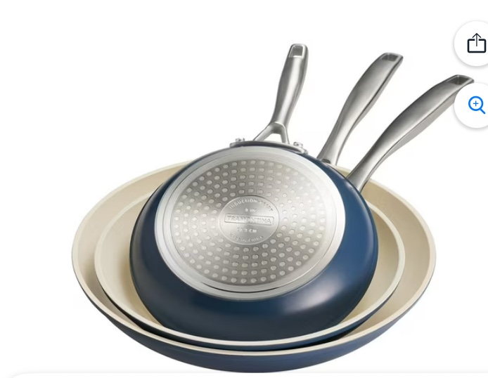 Tramontina Cold Forged 8", 10", and 12" Fry Pans with Ceramic Interior