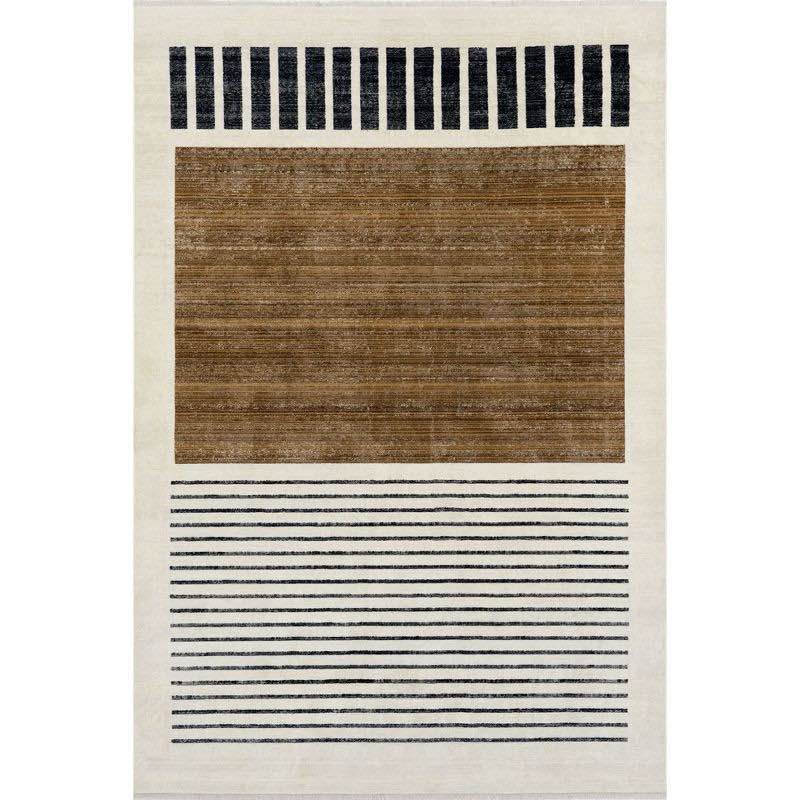 5’X7’ Nuloom Keeva Modern Striped Fringe Indoor Area Rug
