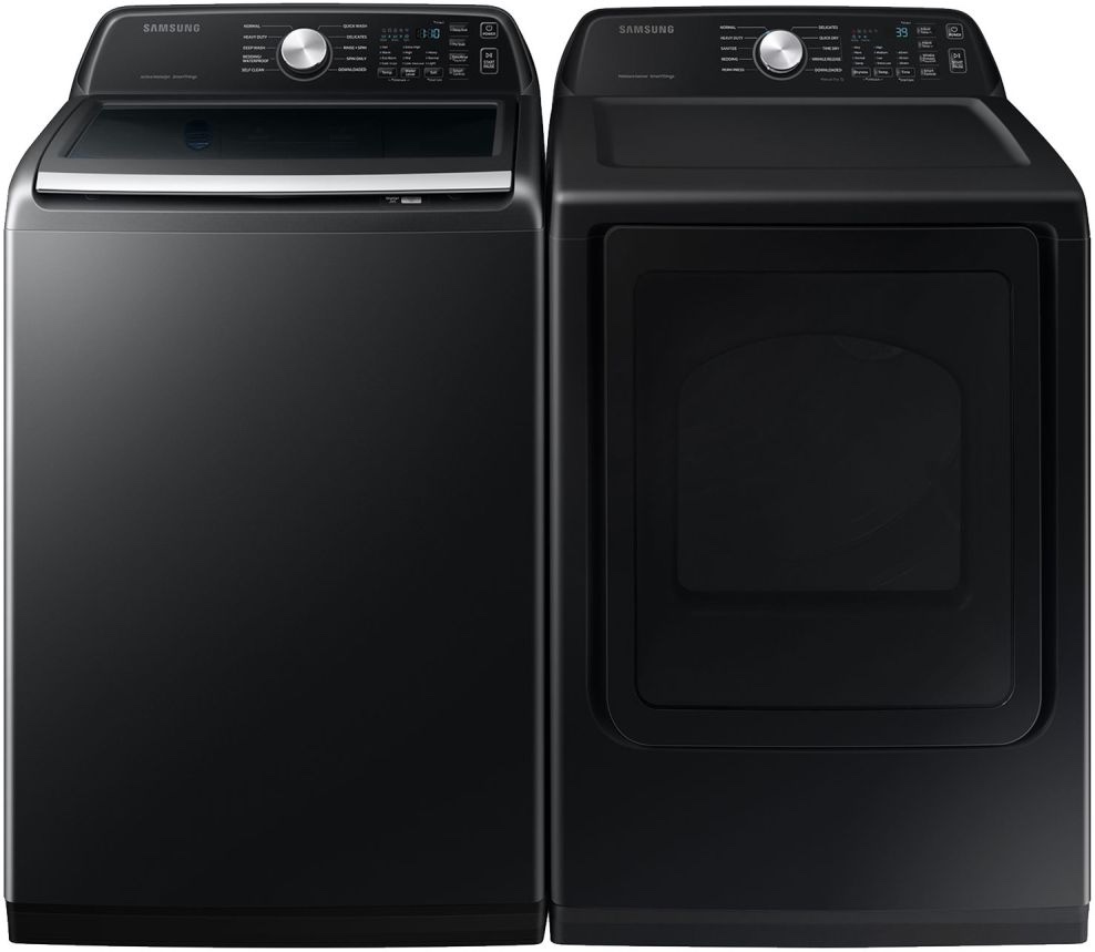 Samsung Brushed Black Laundry Pair- Dryer Electric  