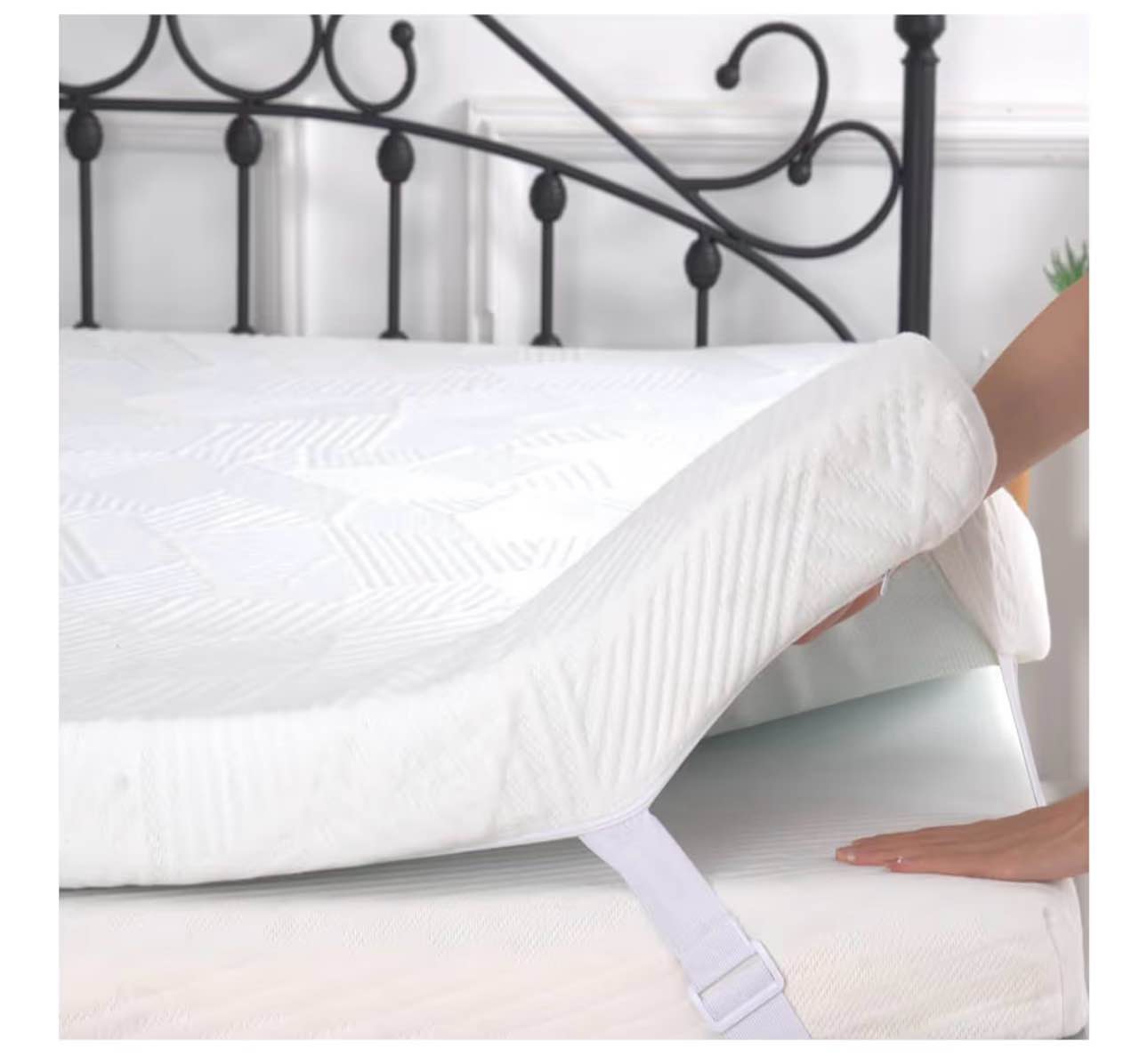 2 Inch Queen Memory Foam Mattress Topper, Cooling Gel Bed Topper with Removable Cover, Soft & Pain Relief & Breathable, CertiPUR-US & Oeko-Tex Certified