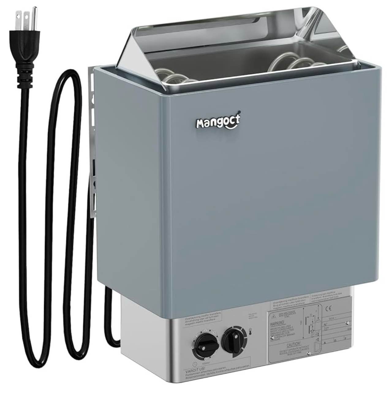 2KW 110V Sauna Heater with Plug, Electric Sauna Heater, 3h Timer for Small Sauna Rooms (100 Cu.Ft.), Fast Heating, No Wiring Needed