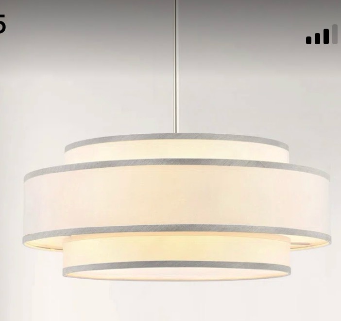 Aasim 18" Modern 4-Light Dimmable Drum Chandelier