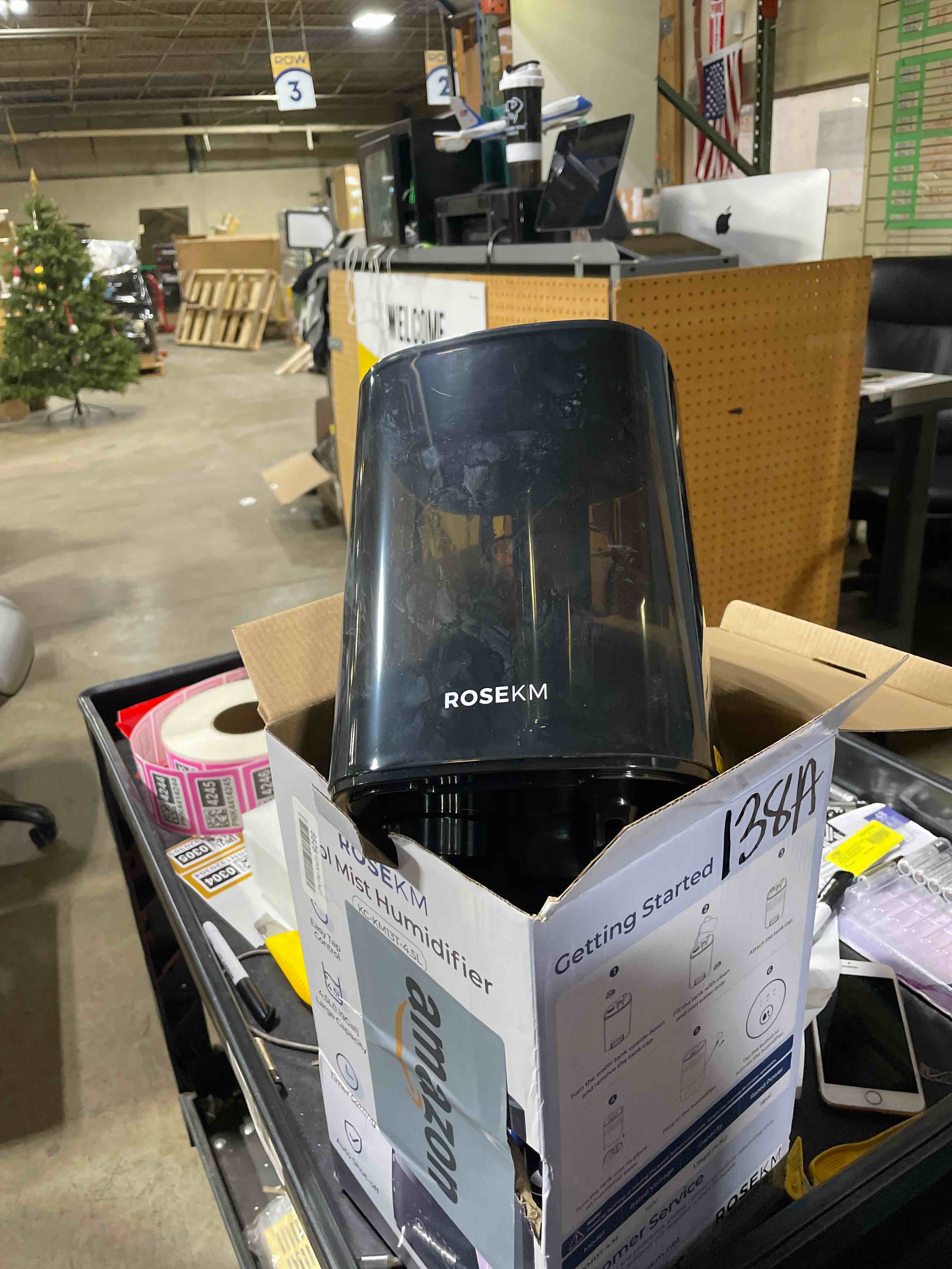 Condition photo showing Good Condition for 4.5L Humidifiers for Bedroom, Humidifiers for Home Large Room, Cool Mist Humidfiers for Baby and Plant with Timer, Adjustable Mist Level, 360° Nozzle, Auto Shut-Off, Black 4.5L Large Humidifier