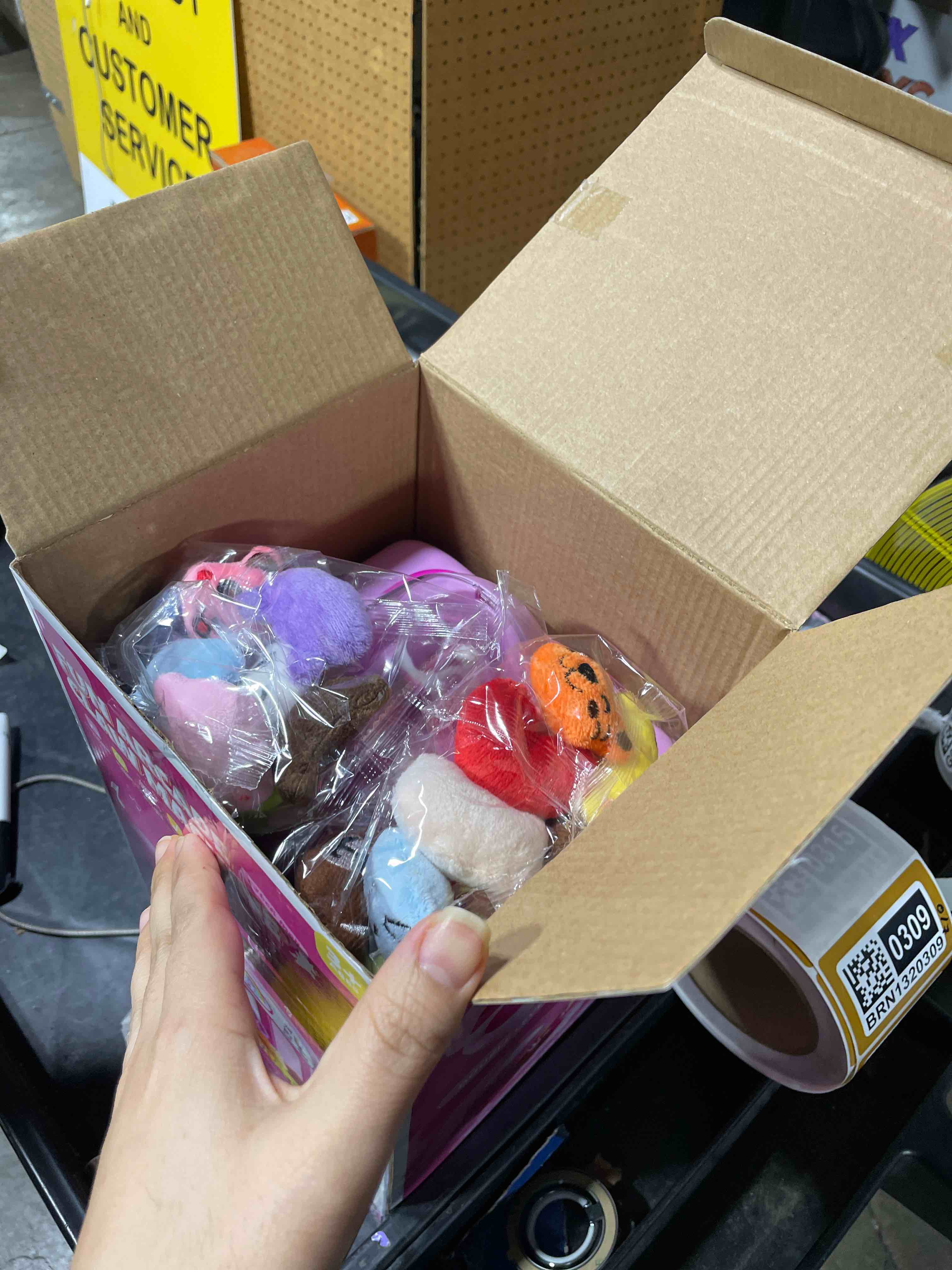 Condition photo showing New/Like New for Claw Machine for Kids, Mini Vending Machine Girls Unicorn Toys, Candy Grabber Prize Dispenser with Sound & 20 Mini Plush Toys, Electronic Arcade Game Indoor Toy for Home Party Birthday Gifts