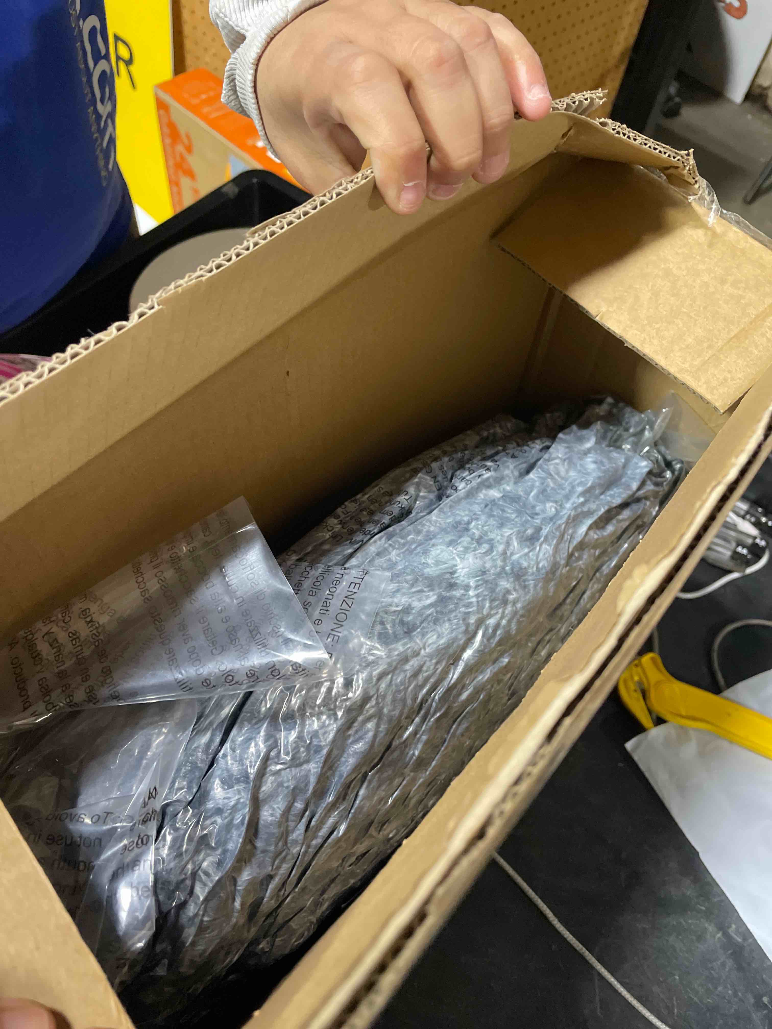 Condition photo showing New/Like New for Bedfolks Calming Donut Dog Bed, 36 Inches Round Fluffy for Large Dogs, Anti-Anxiety Plush, Machine Washable (Dark Grey, Large) 36.0"L x 36.0"W x 8.0"Th Dark Grey