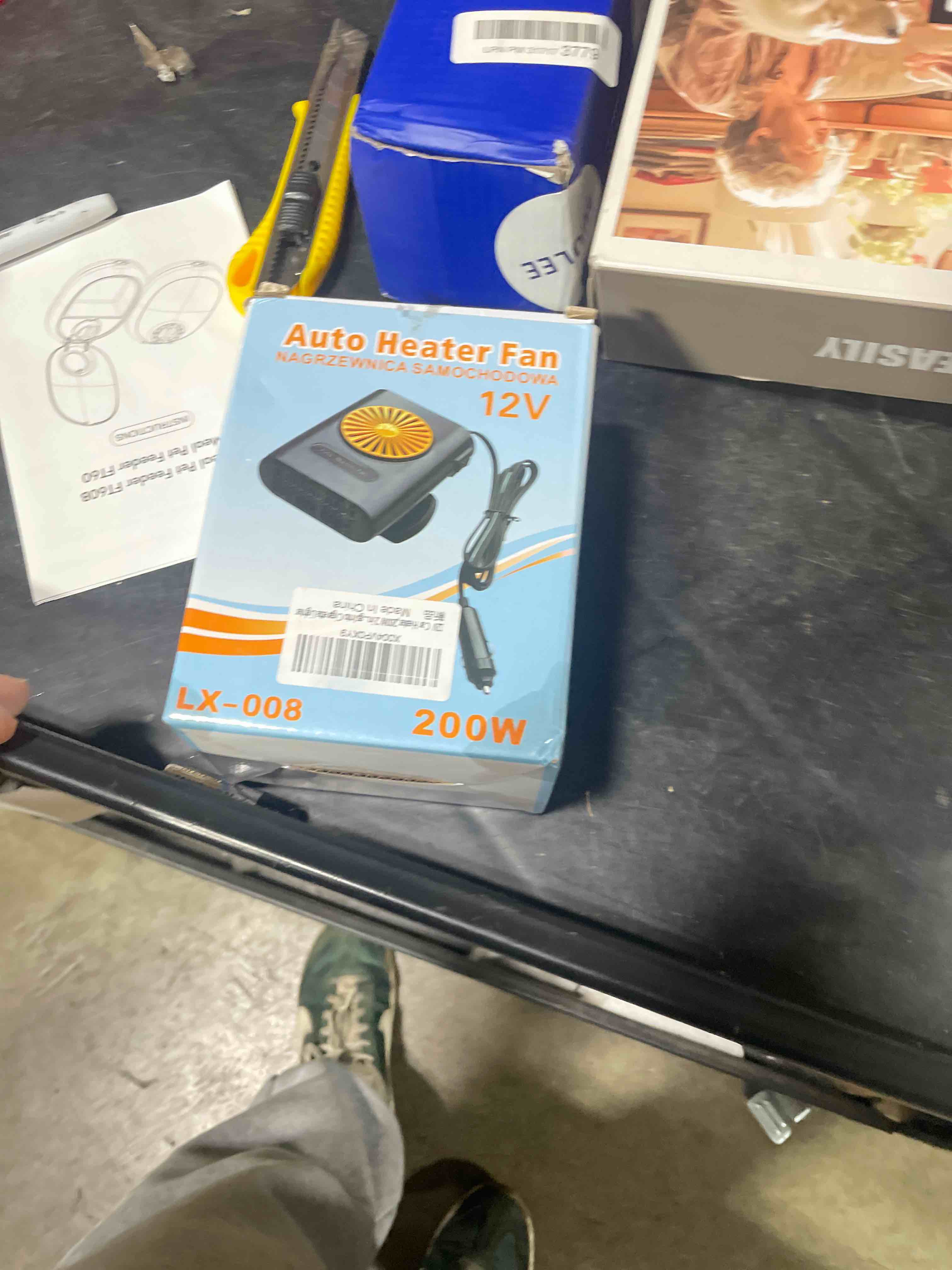 Condition photo showing New/Like New for 12Volt Car Heater, 150W Windshield Defroster Defogger, Quick Heating, Compatible with All 12V Vehicles including Cars, Trucks, RVs, and Boats (Cigarette Lighter Plug)