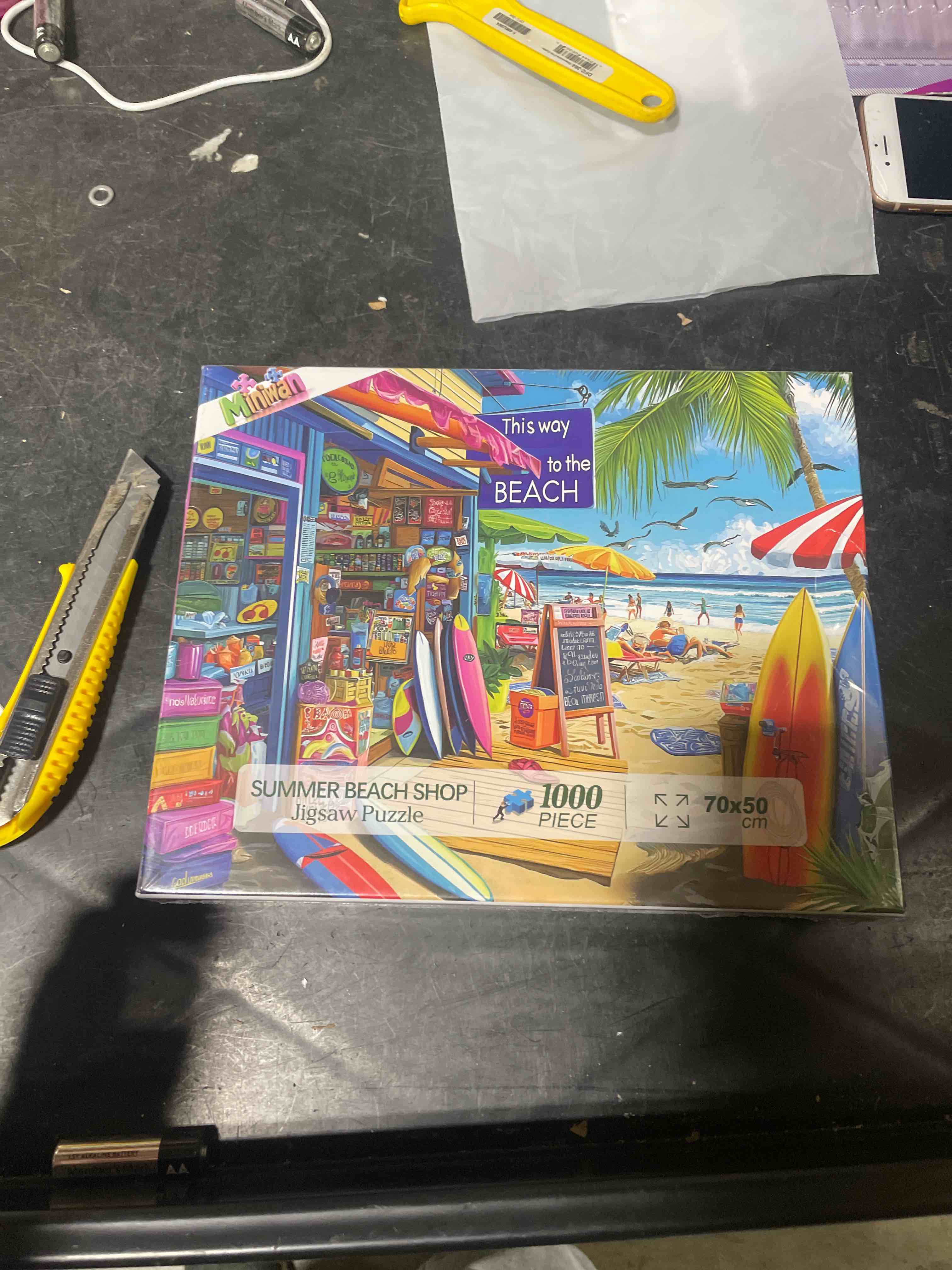Condition photo showing New/Like New for Barcelona by Boardwalk - 1000 Piece Jigsaw Puzzle for Adults, Made in USA