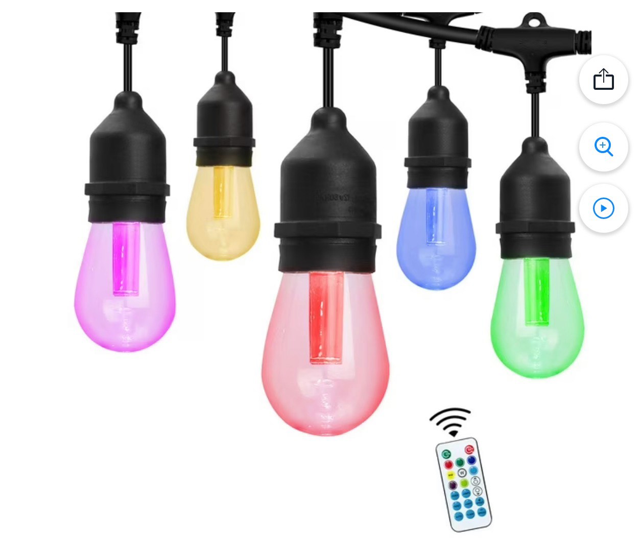 Westinghouse 24 Bulb Color Changing String Light 48 Foot