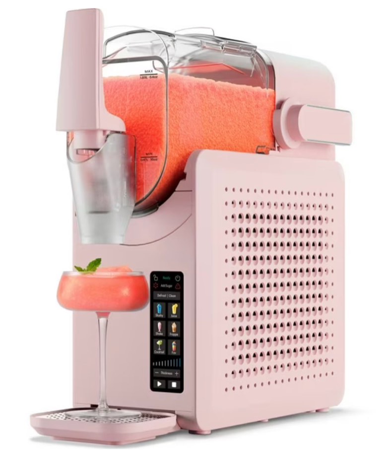 iceman by chefman slush-ease 88 oz. total / 64 oz. drink capacity slushy maker with touchscreen