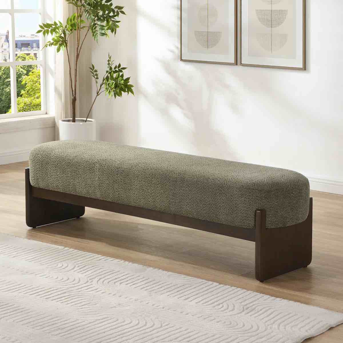 Snedicor Elegant Loop Yarn Ottoman By Ebern Designs