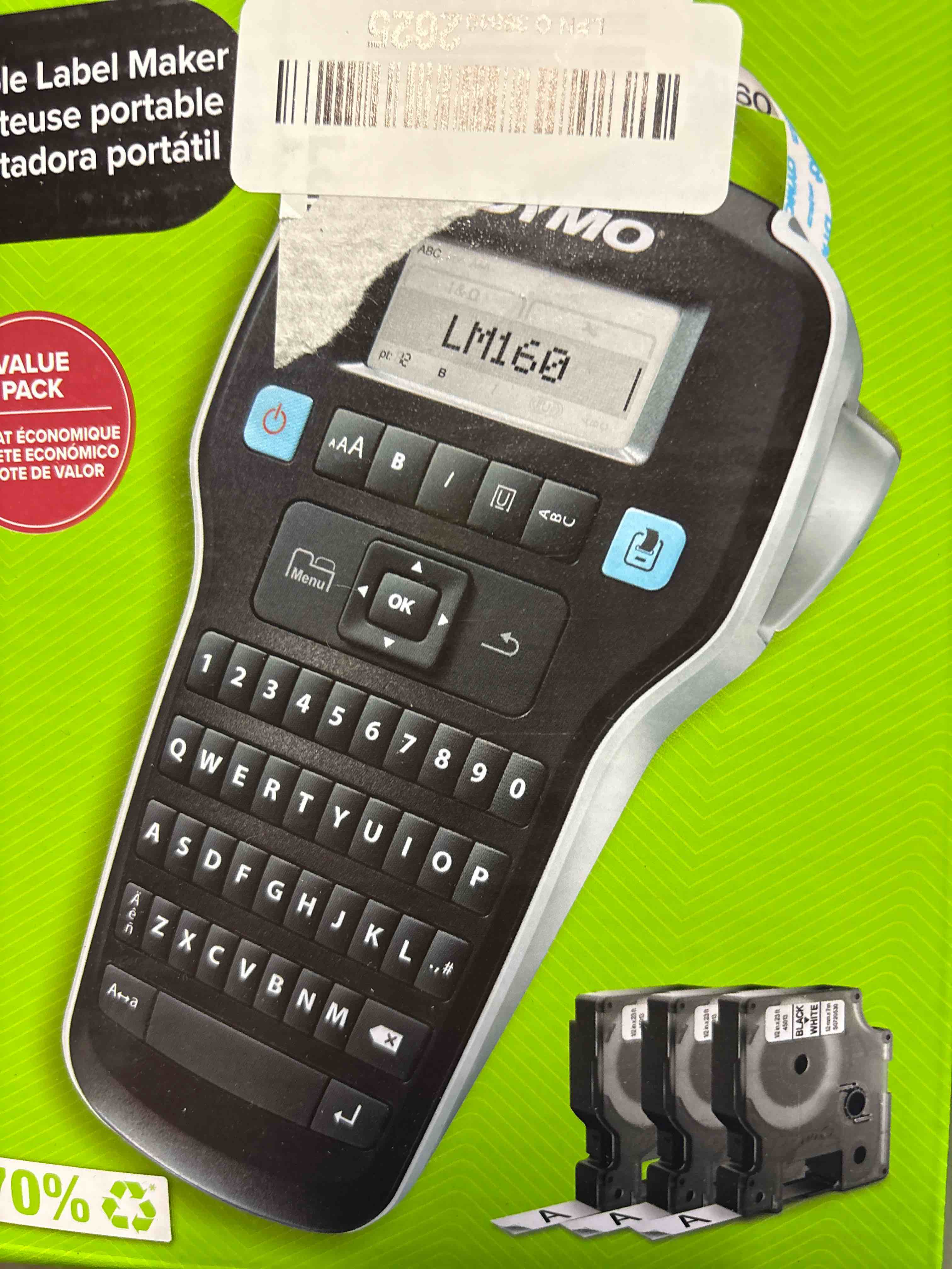 dymo labelmanager 160 portable label maker bundle