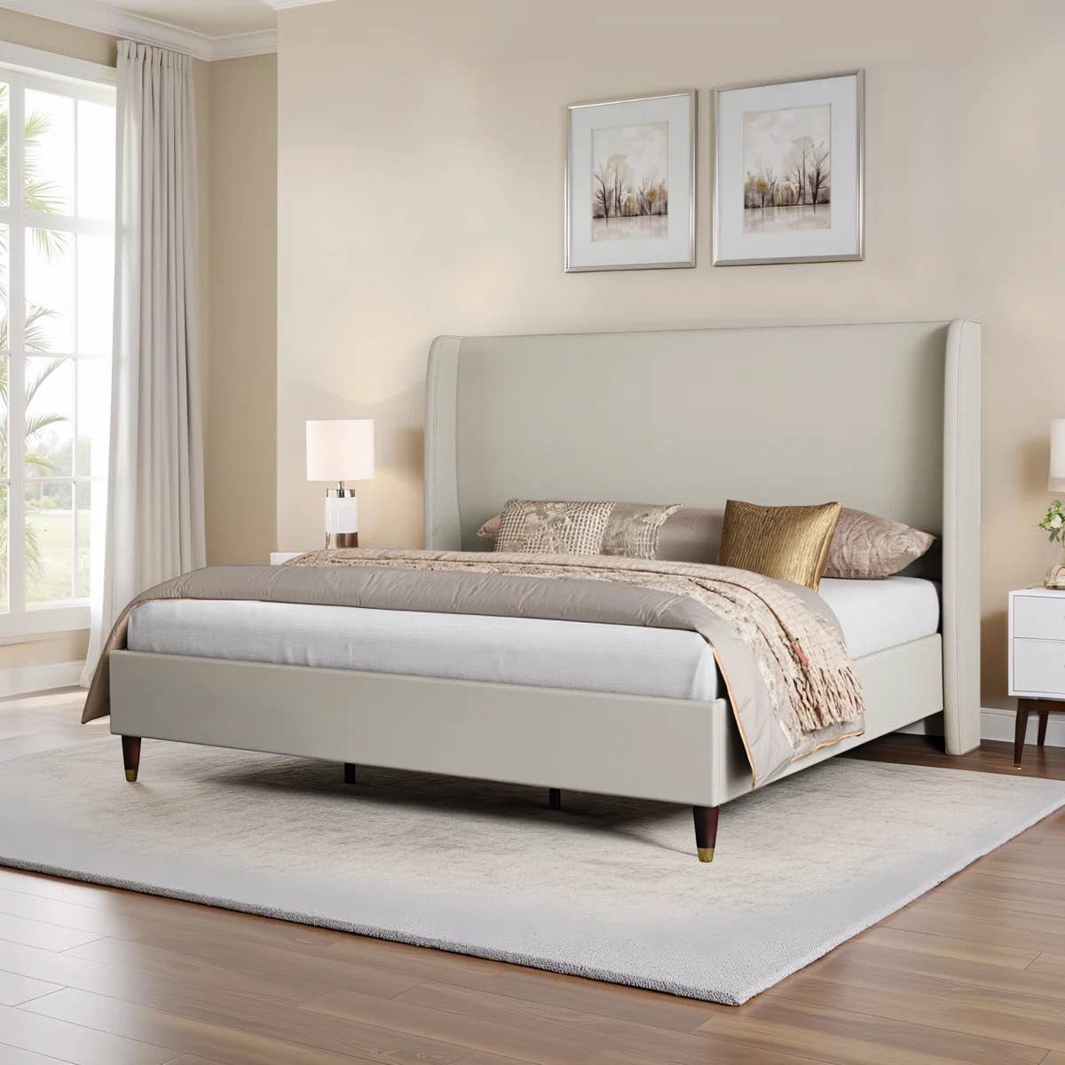 Belo Upholstered Platform Bed