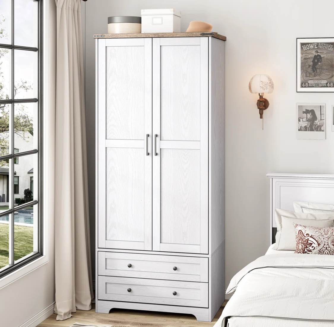 american country vintage armoire