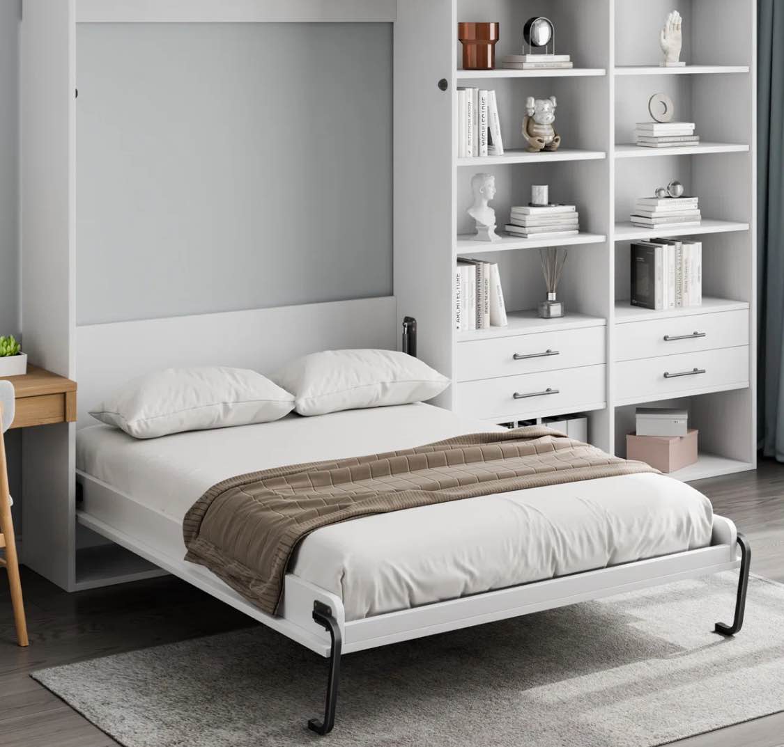 Murphy Bed Kit Full Size Vertical Deluxe DIY Wall Bed Hardware Folding